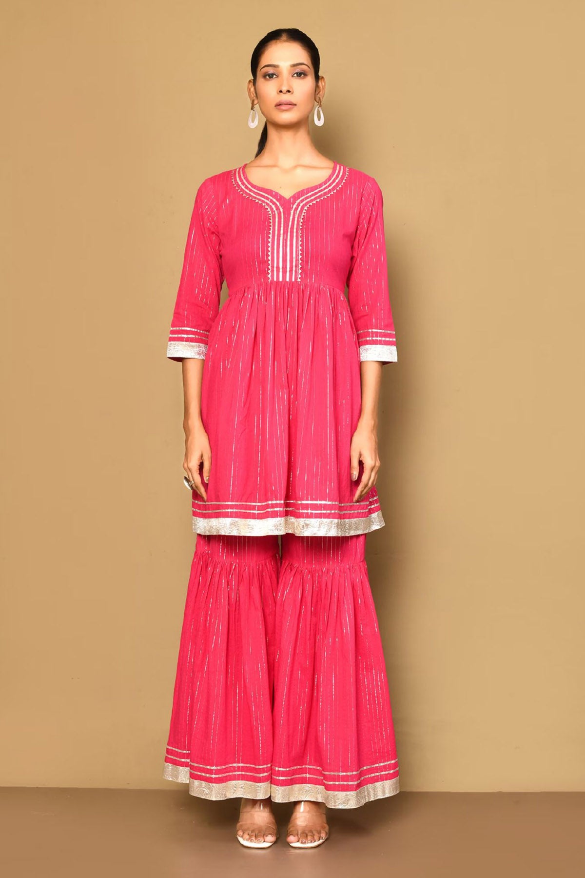 Gota Lace Embellished Kurta Set