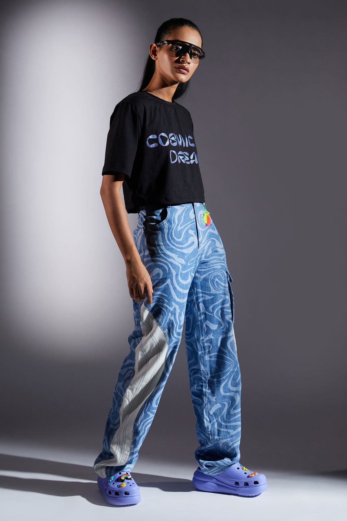 Graphic Print Crop T-shirt