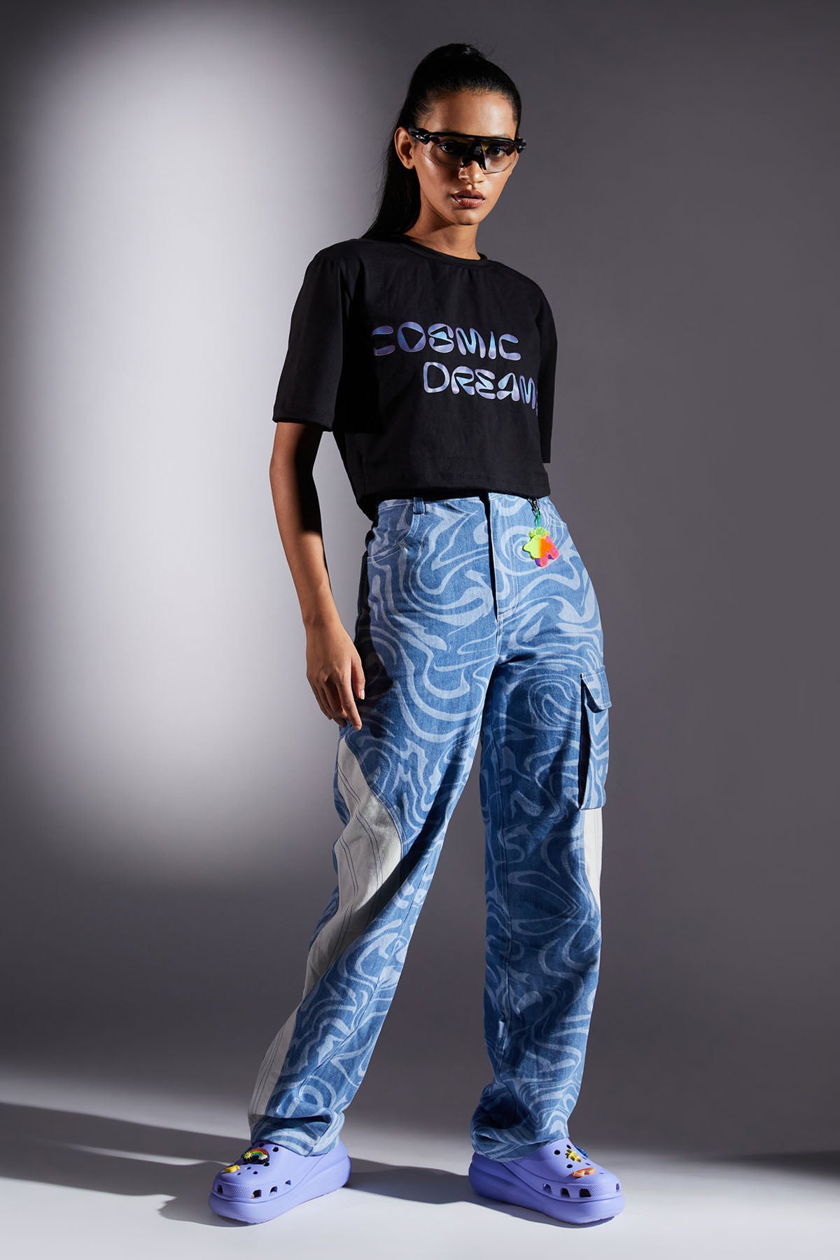 Graphic Print Crop T-shirt