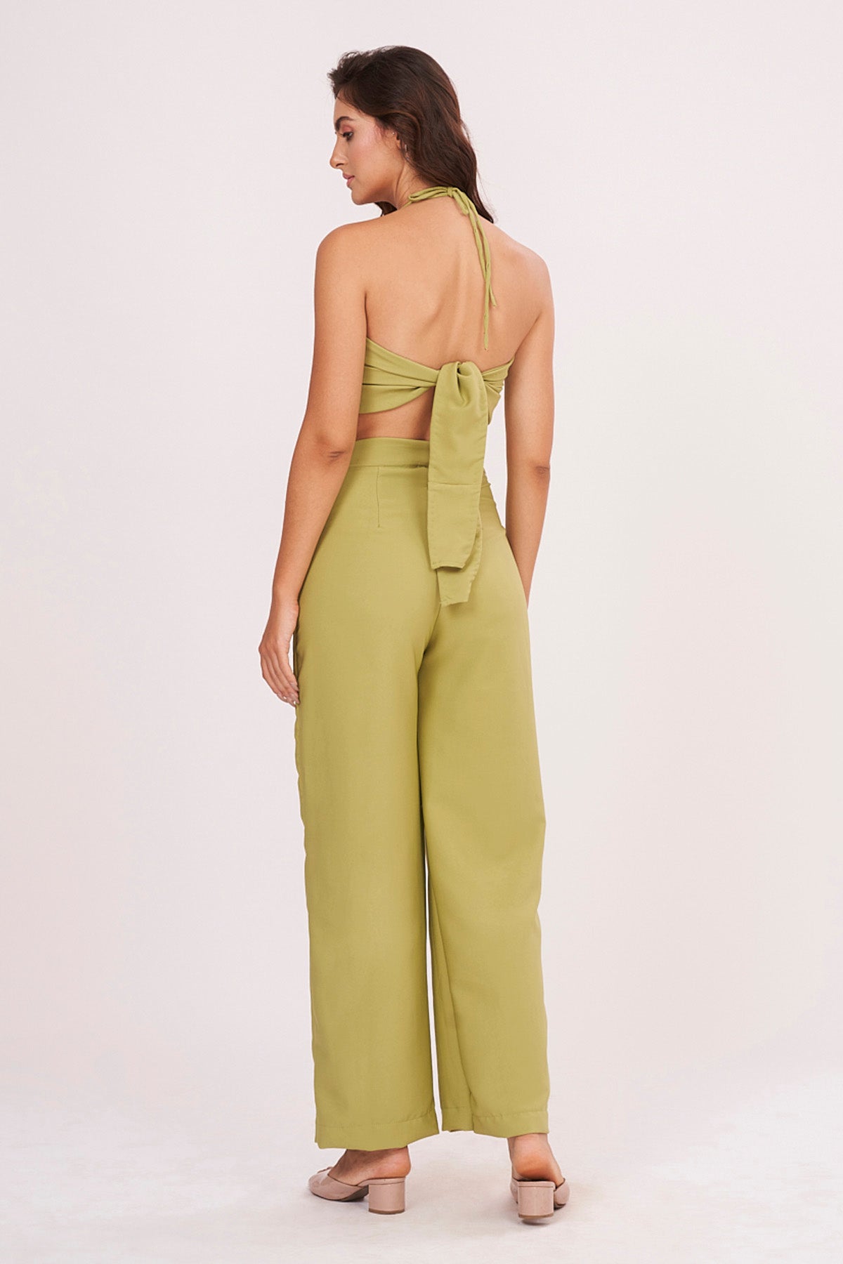 Green Banana Crepe Co-ord Set
