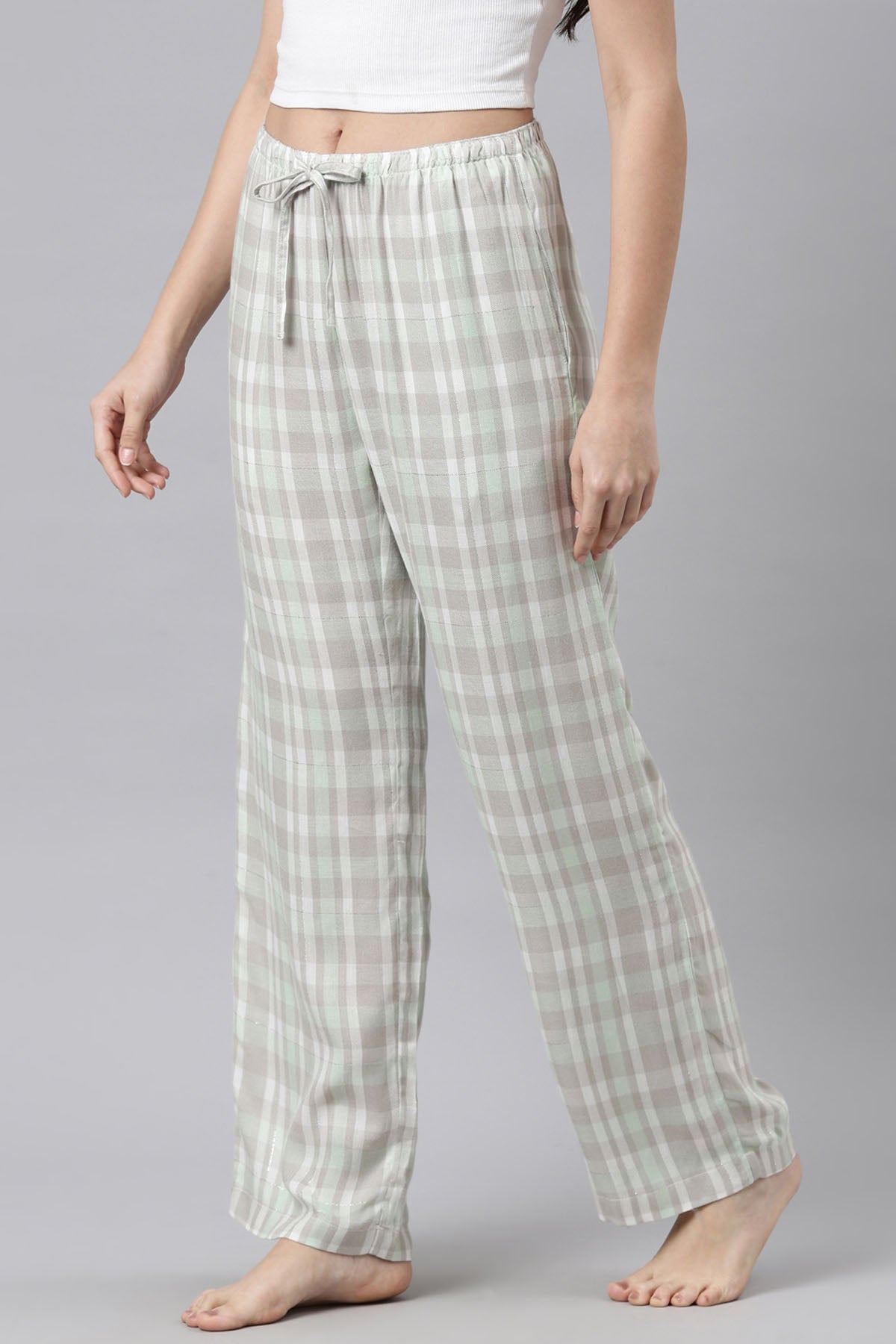 Green Cotton Lurex Pyjama