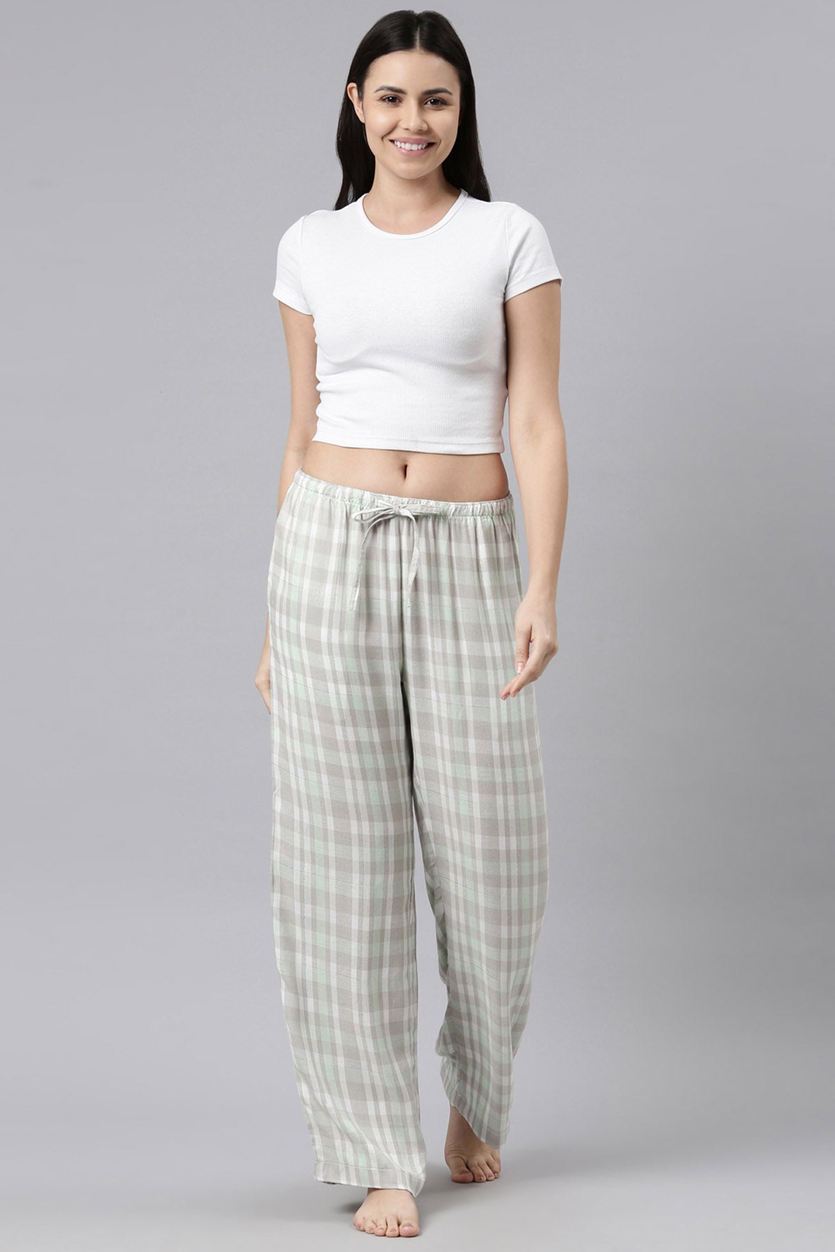 Green Cotton Lurex Pyjama