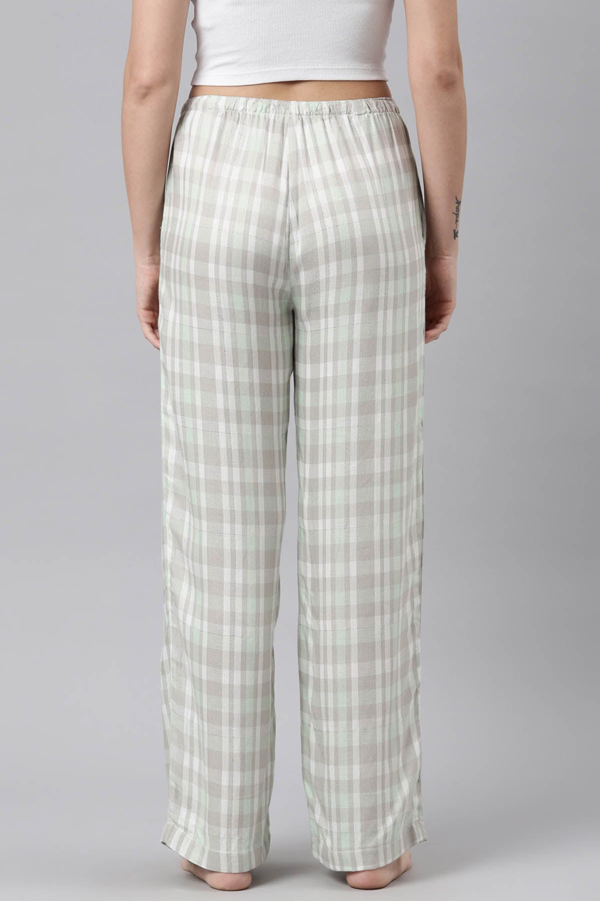 Green Cotton Lurex Pyjama