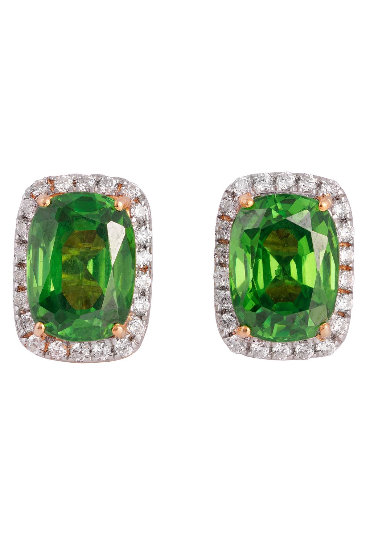 Green Cushion Studs