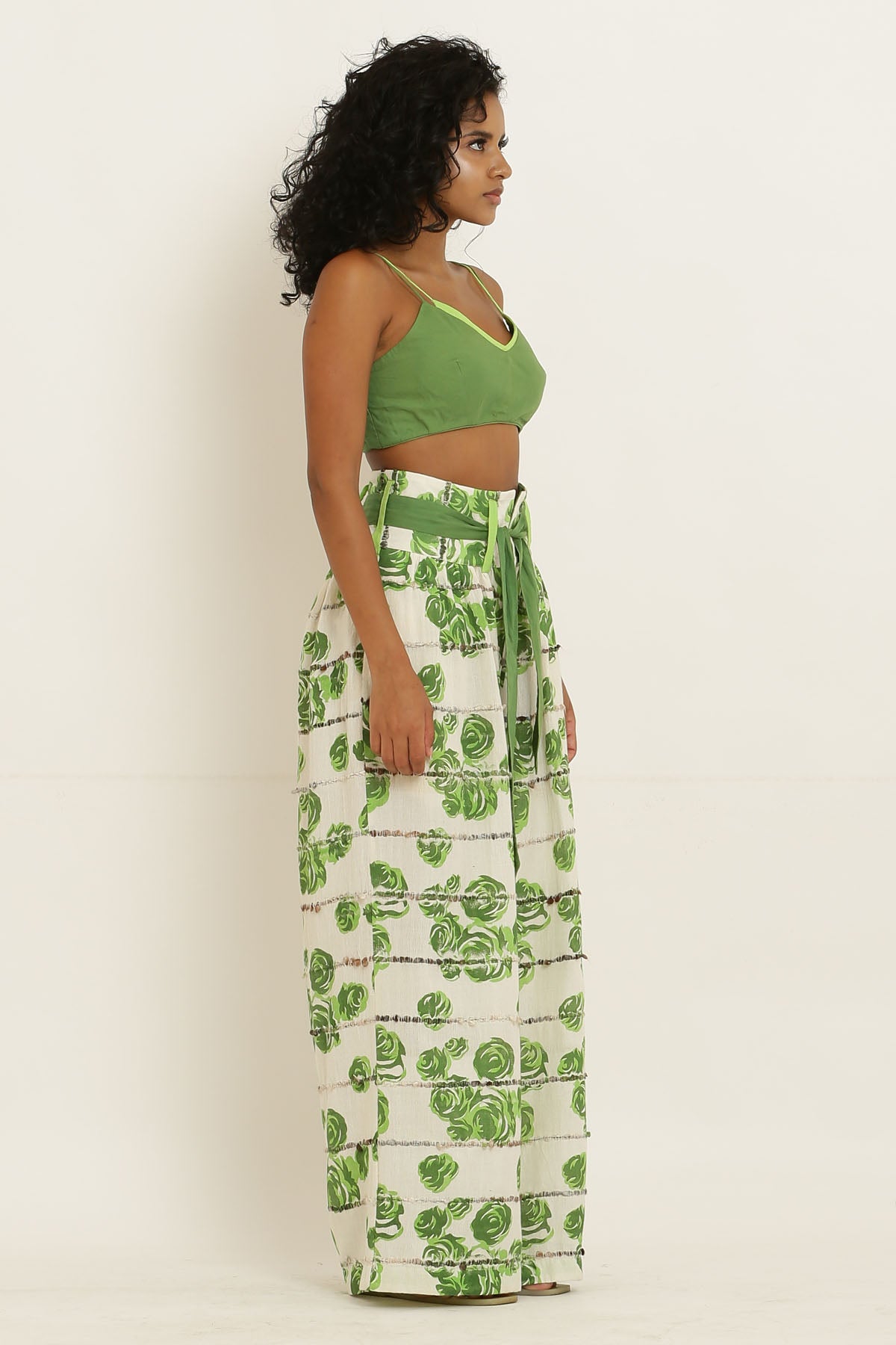 Green Double String Bralette