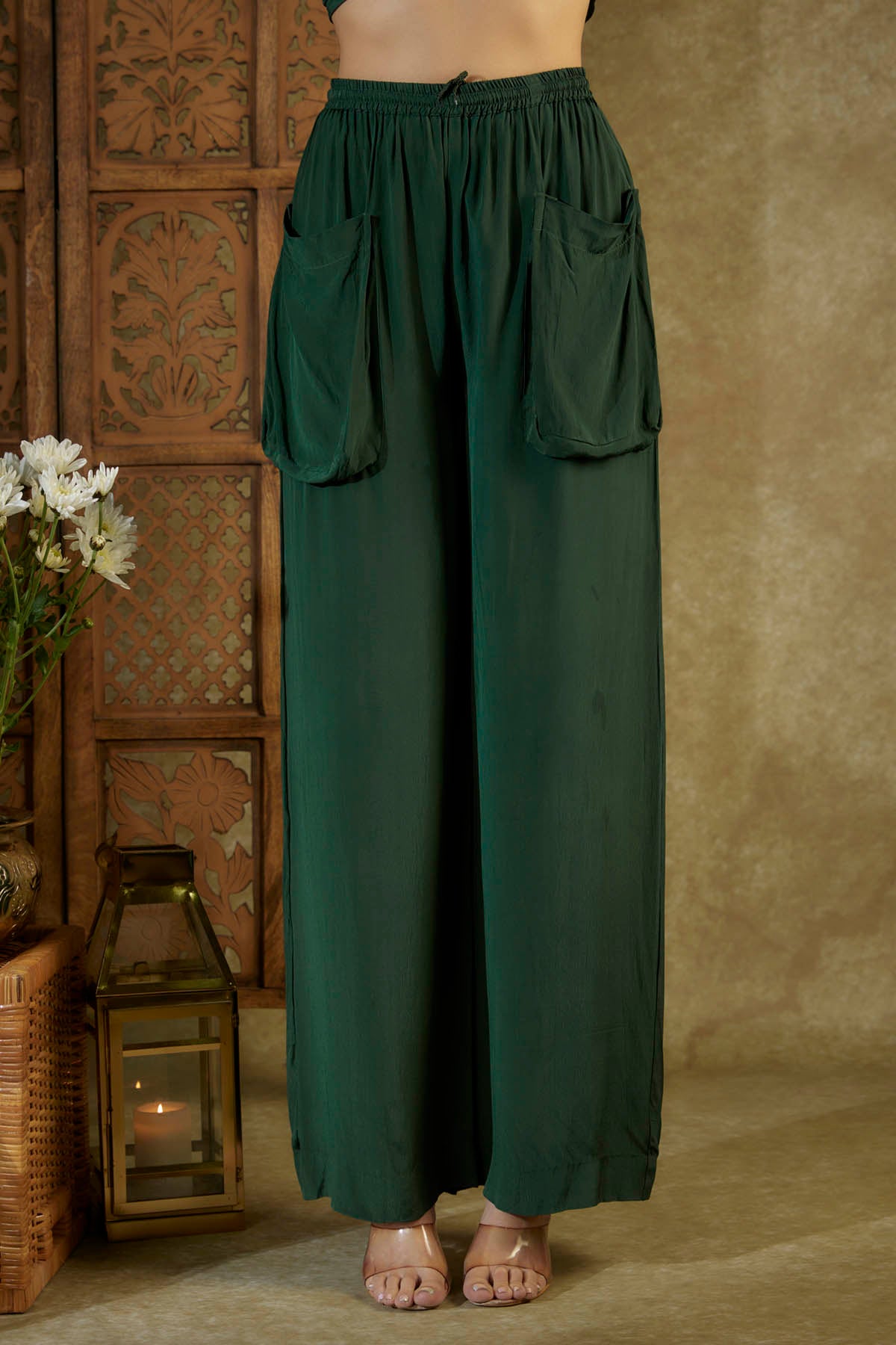 Green Embroidered Co-ord Set