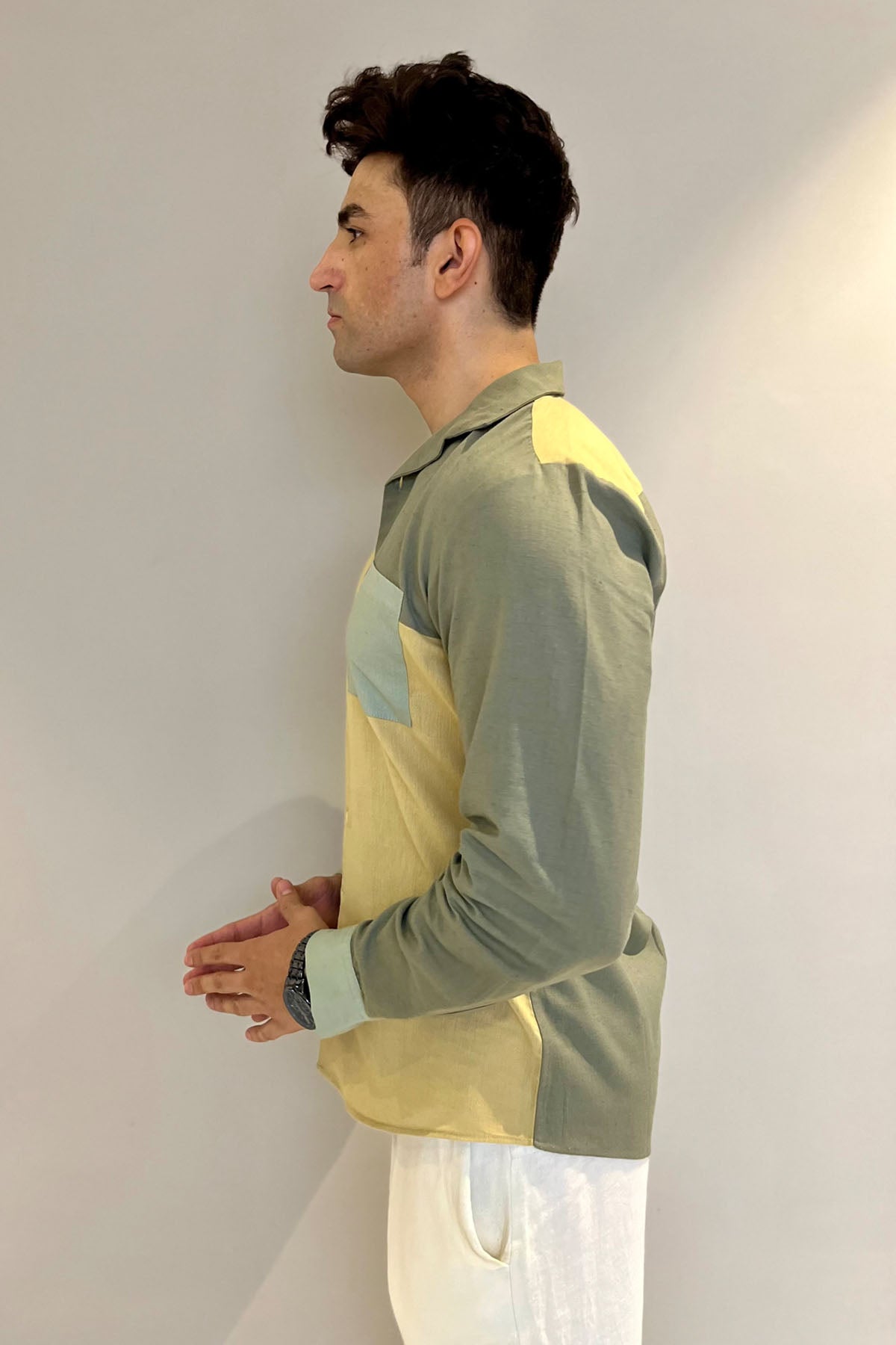 Green Line Colorblock Shirt