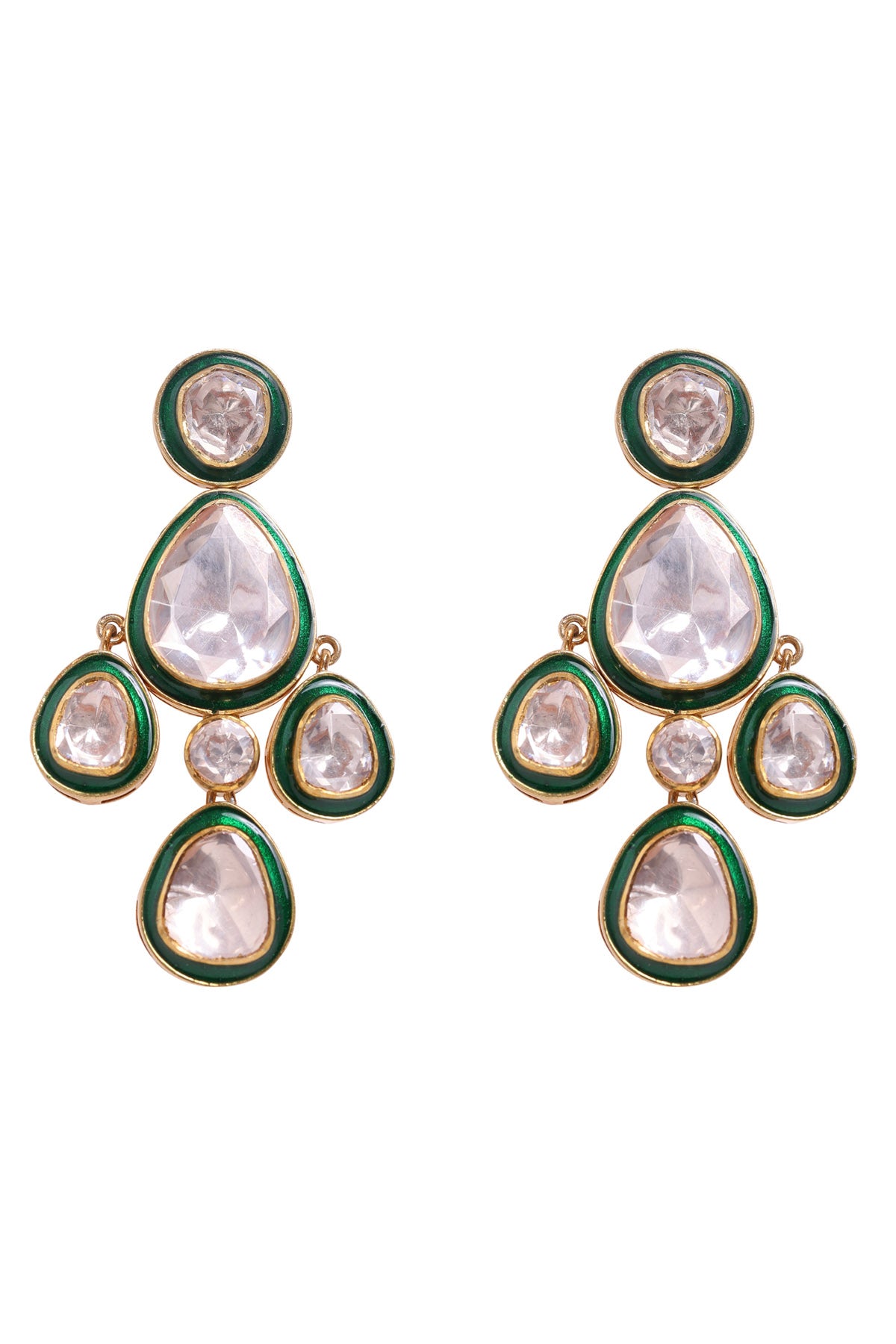 Green Meenakari Necklace Set