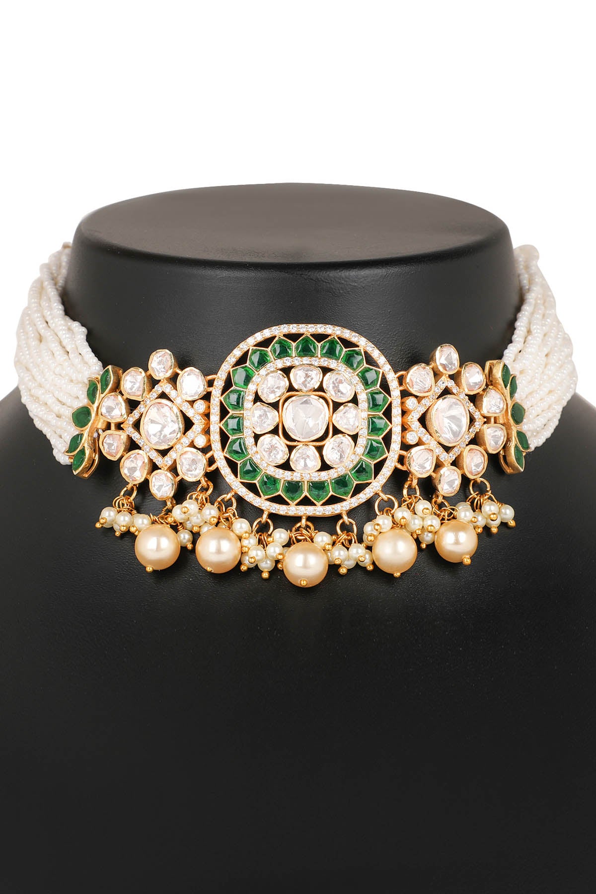 Green Stone Choker Set