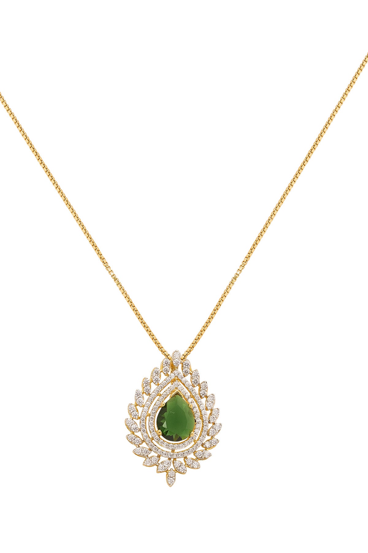 Green 925 Silver Grace Pendant