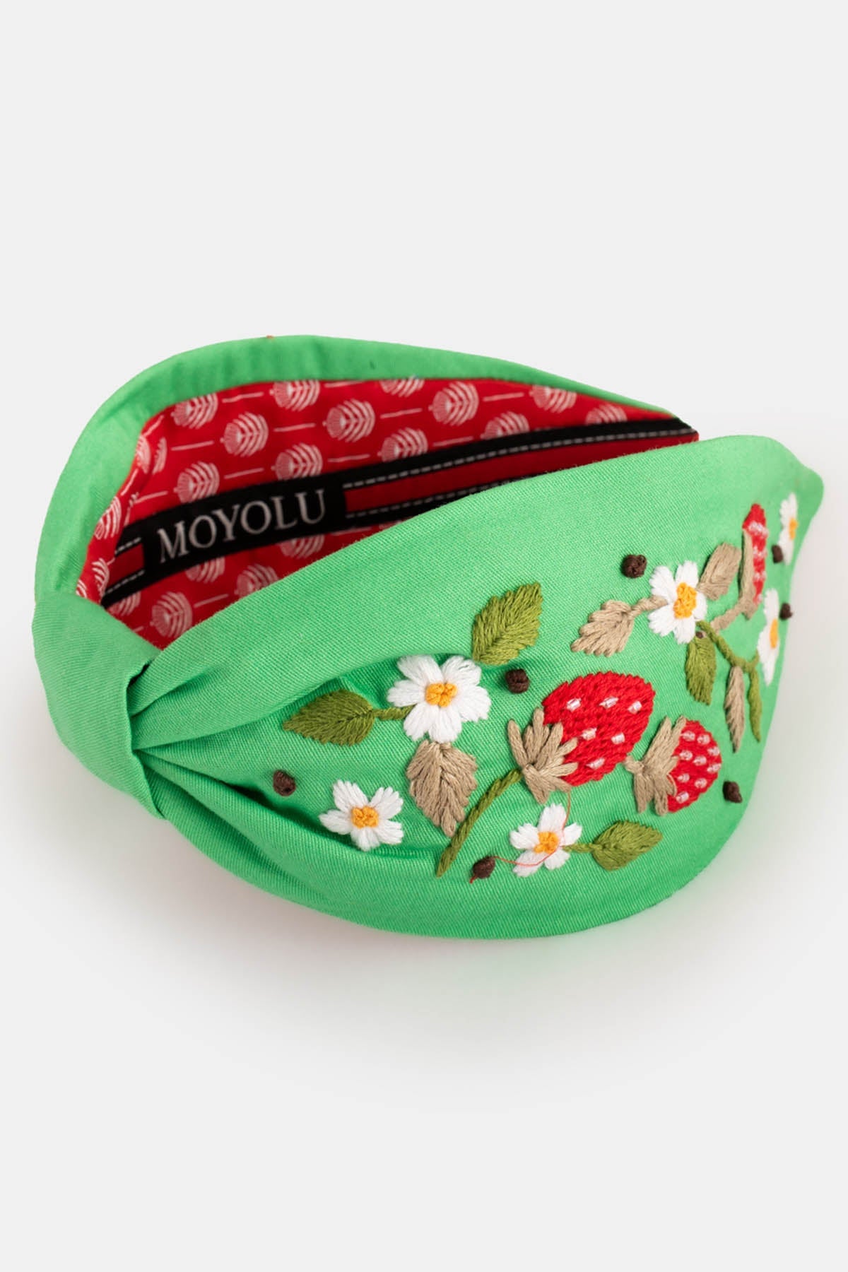 Moyolu Green Beads Embellished Headband for accessories online at ScrollnShops