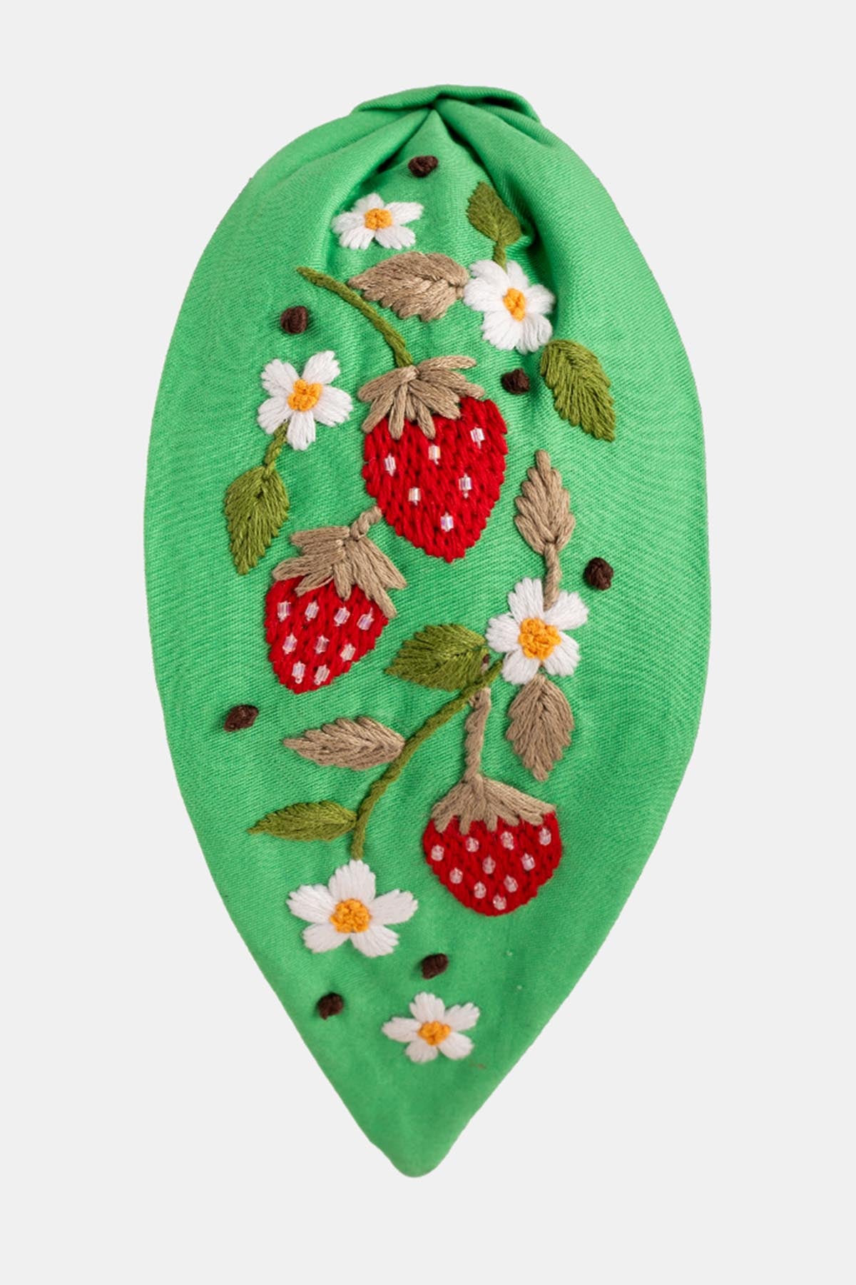 Green Beads Embellished Headband