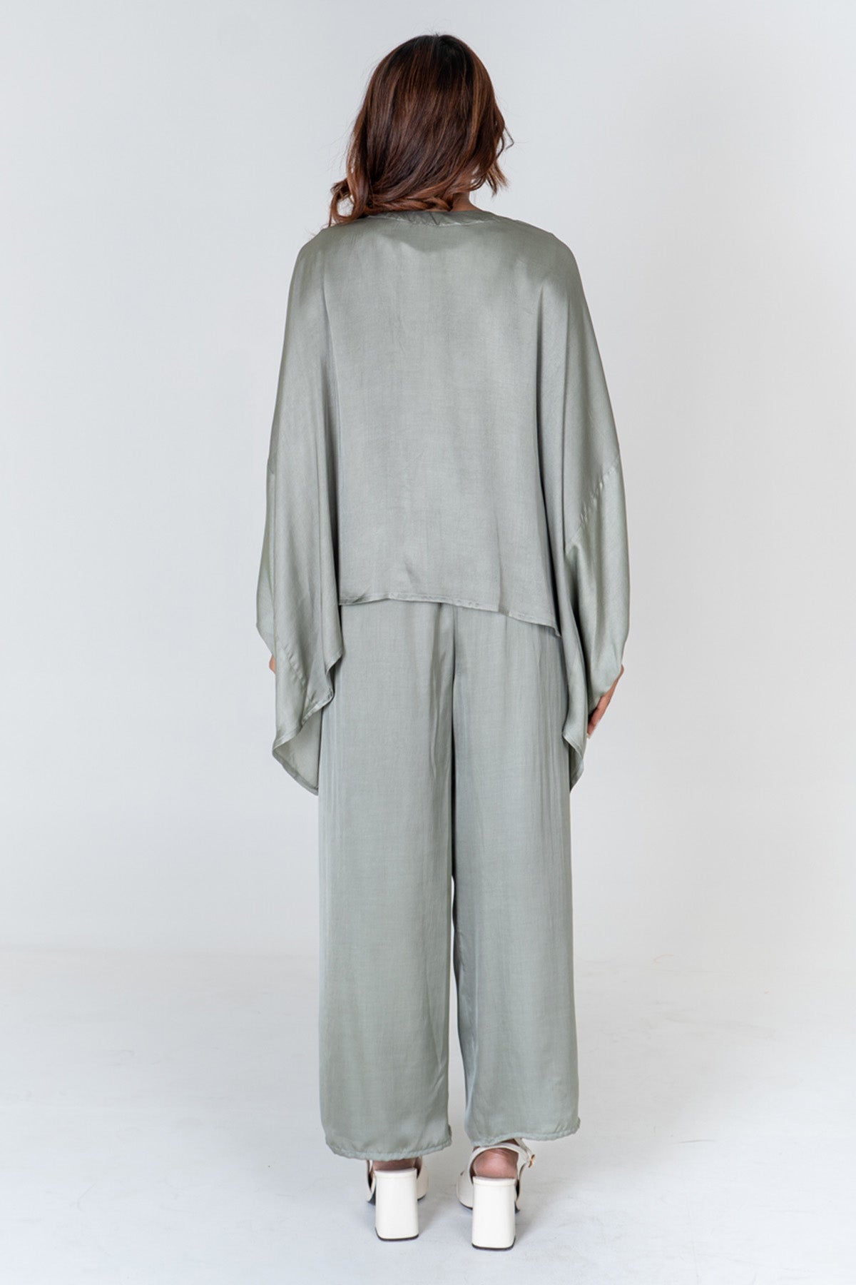 Green Braided Kaftan Co-ord Set