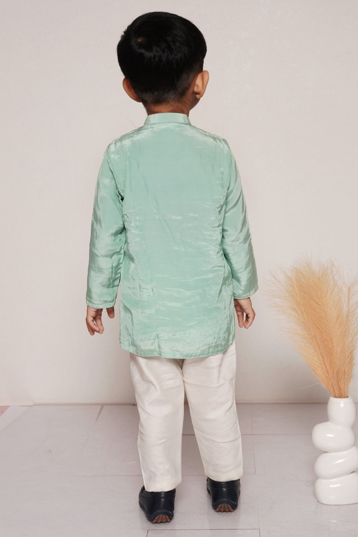 Green Butta Work Kurta And Pant