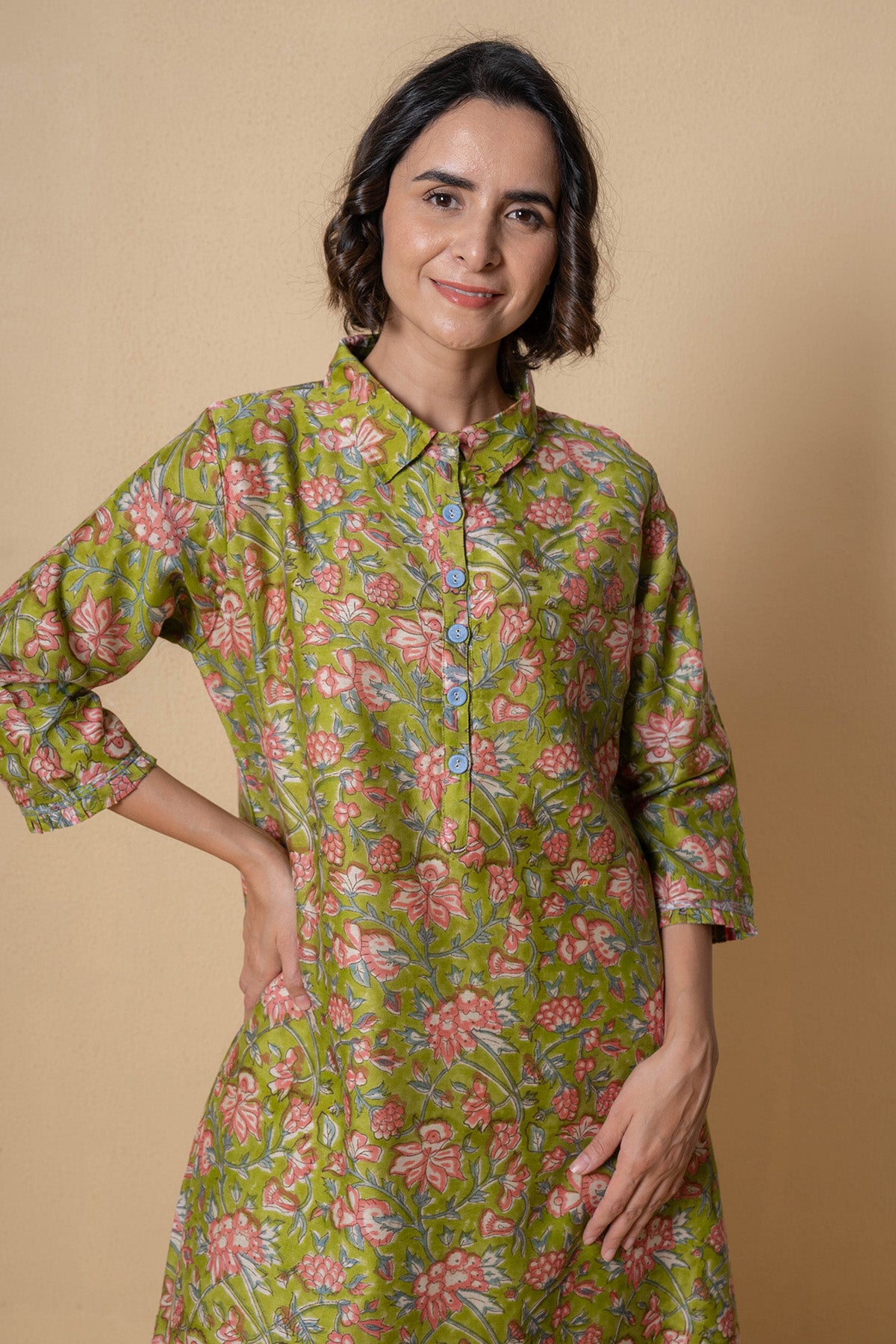 Green Chanderi Kurta And Pants