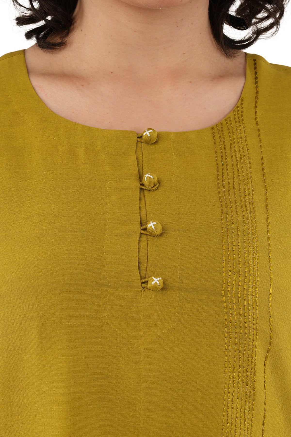 Green Chawal Taka Kurta & Pant