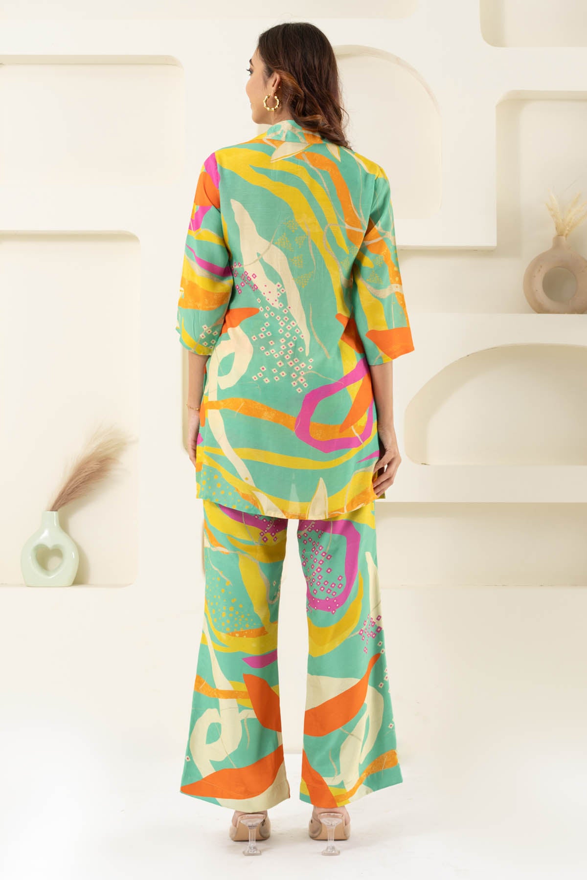 Green Cotton Muslin Co-ord Set