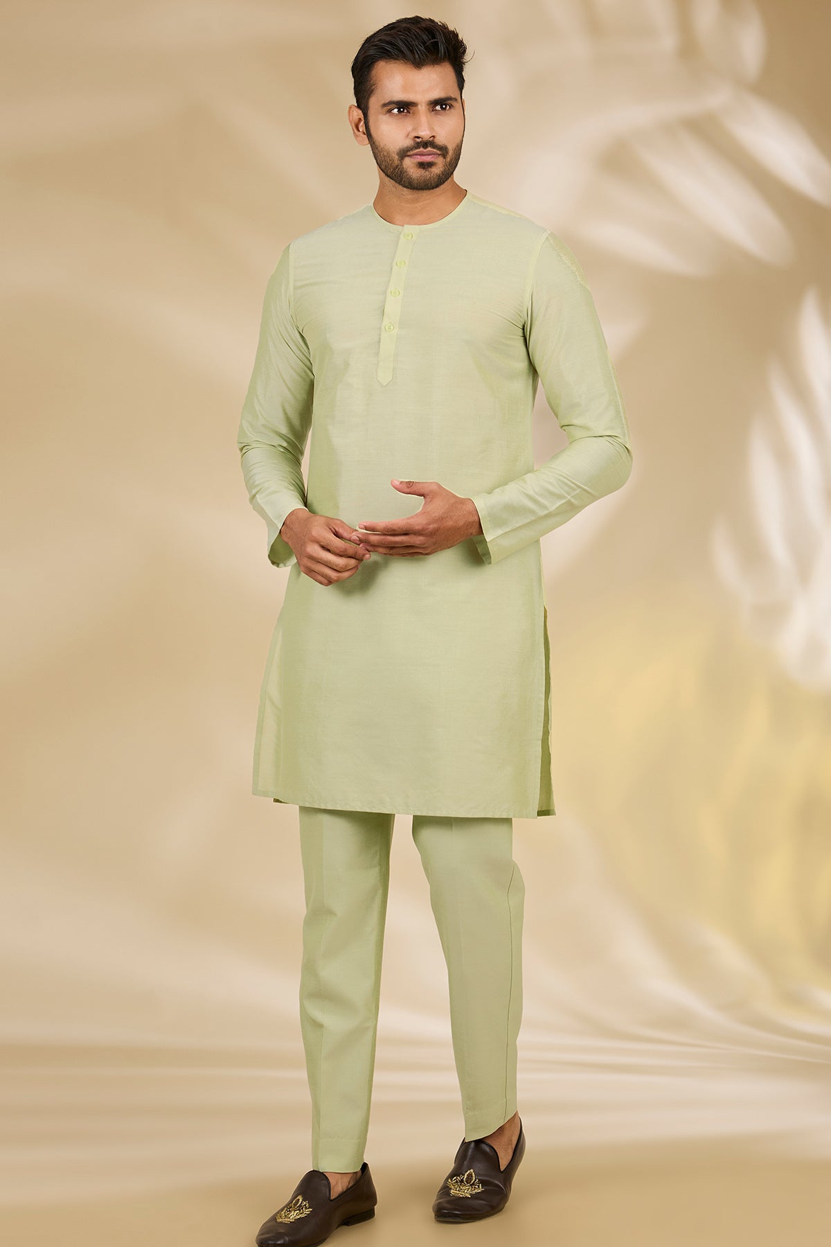 Green Digital Printed Kurta Set