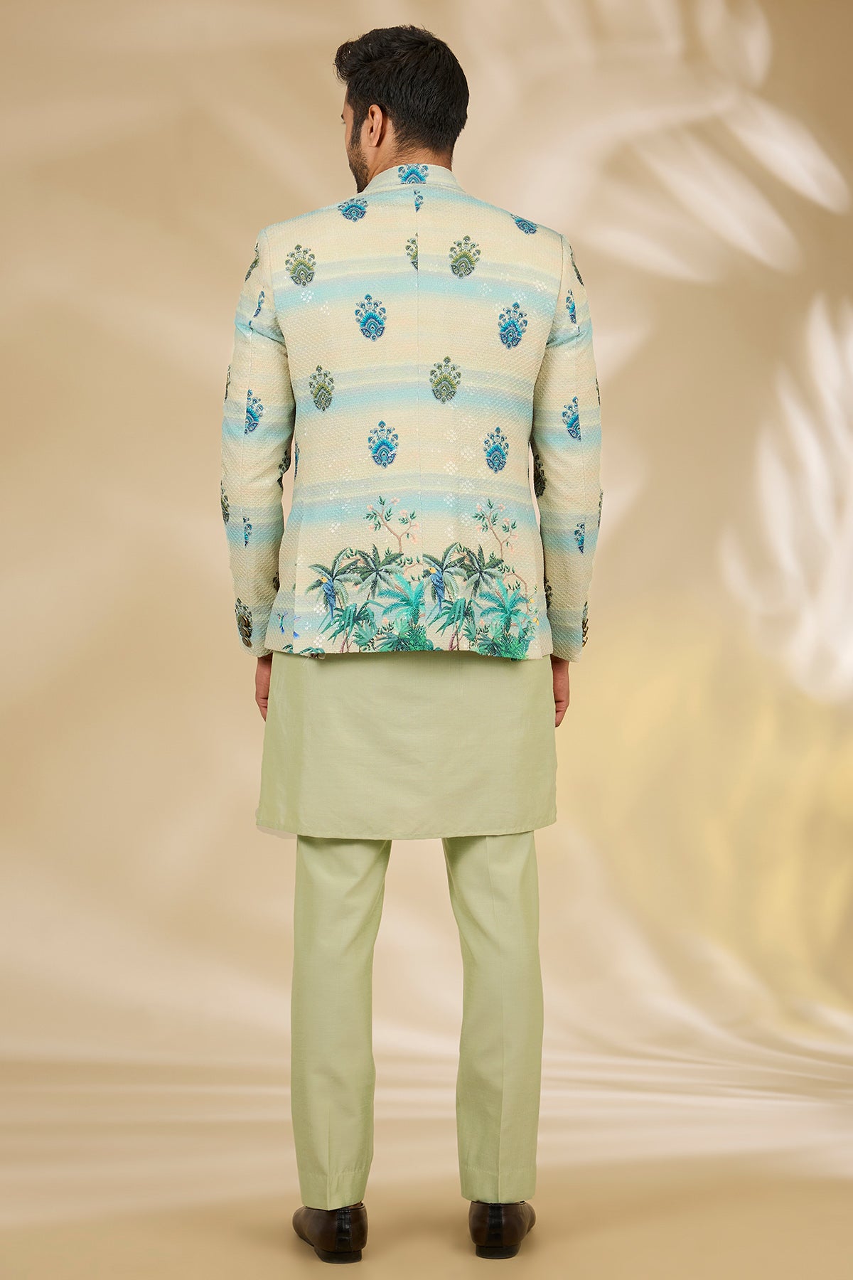 Green Digital Printed Kurta Set