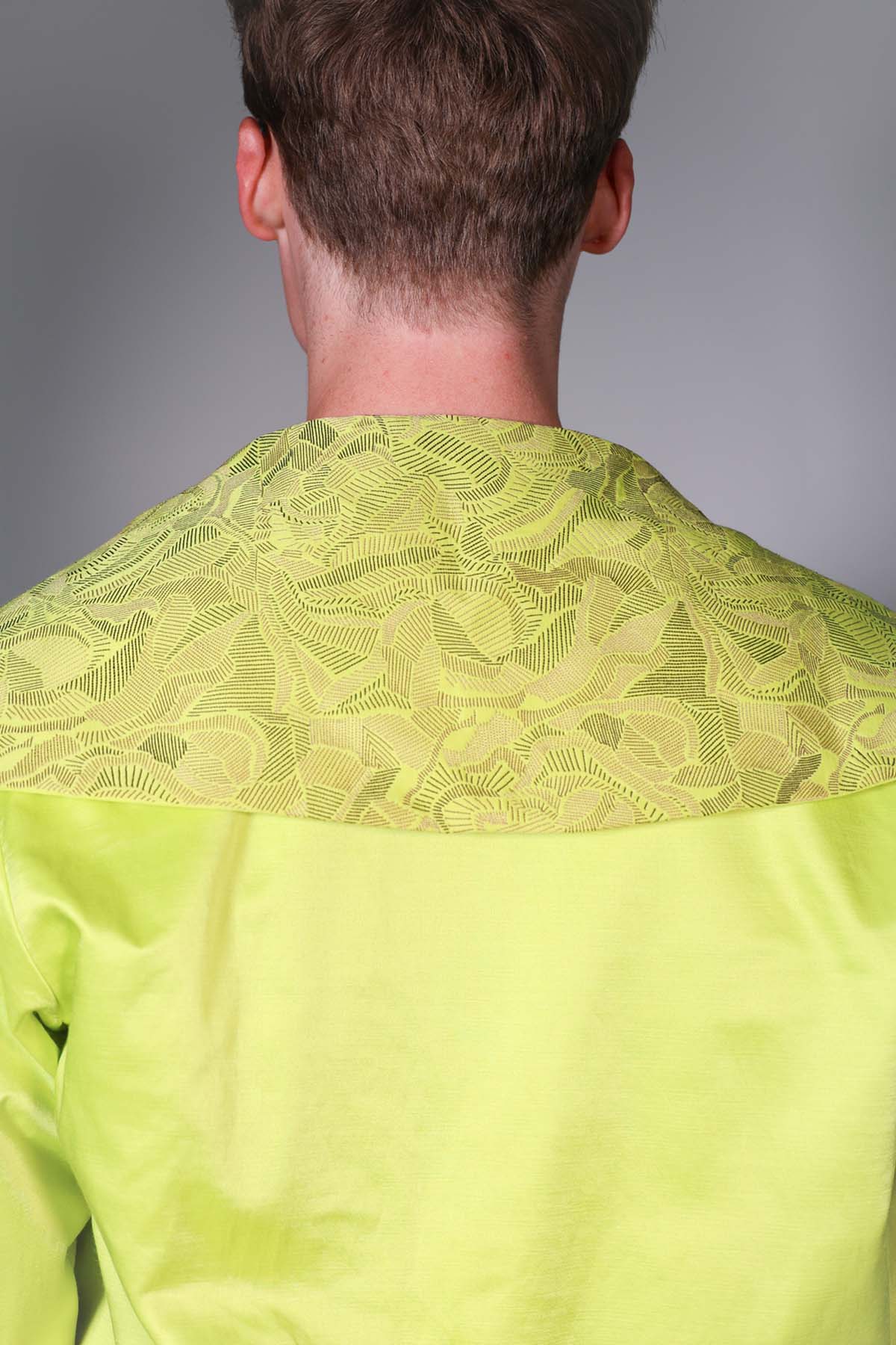 Green Embroidered Bomber Jacket