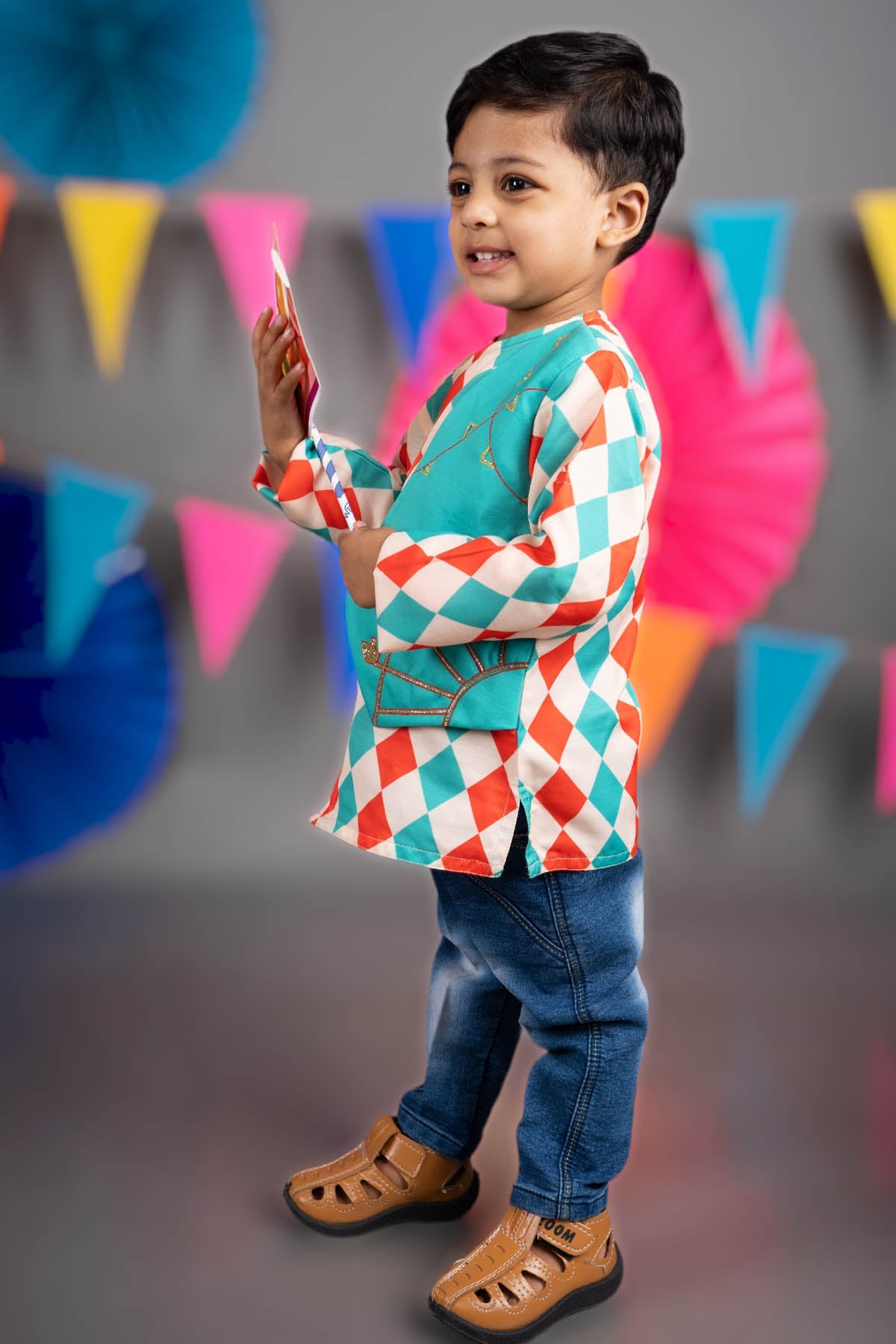 Green Embroidered Jacket Shirt