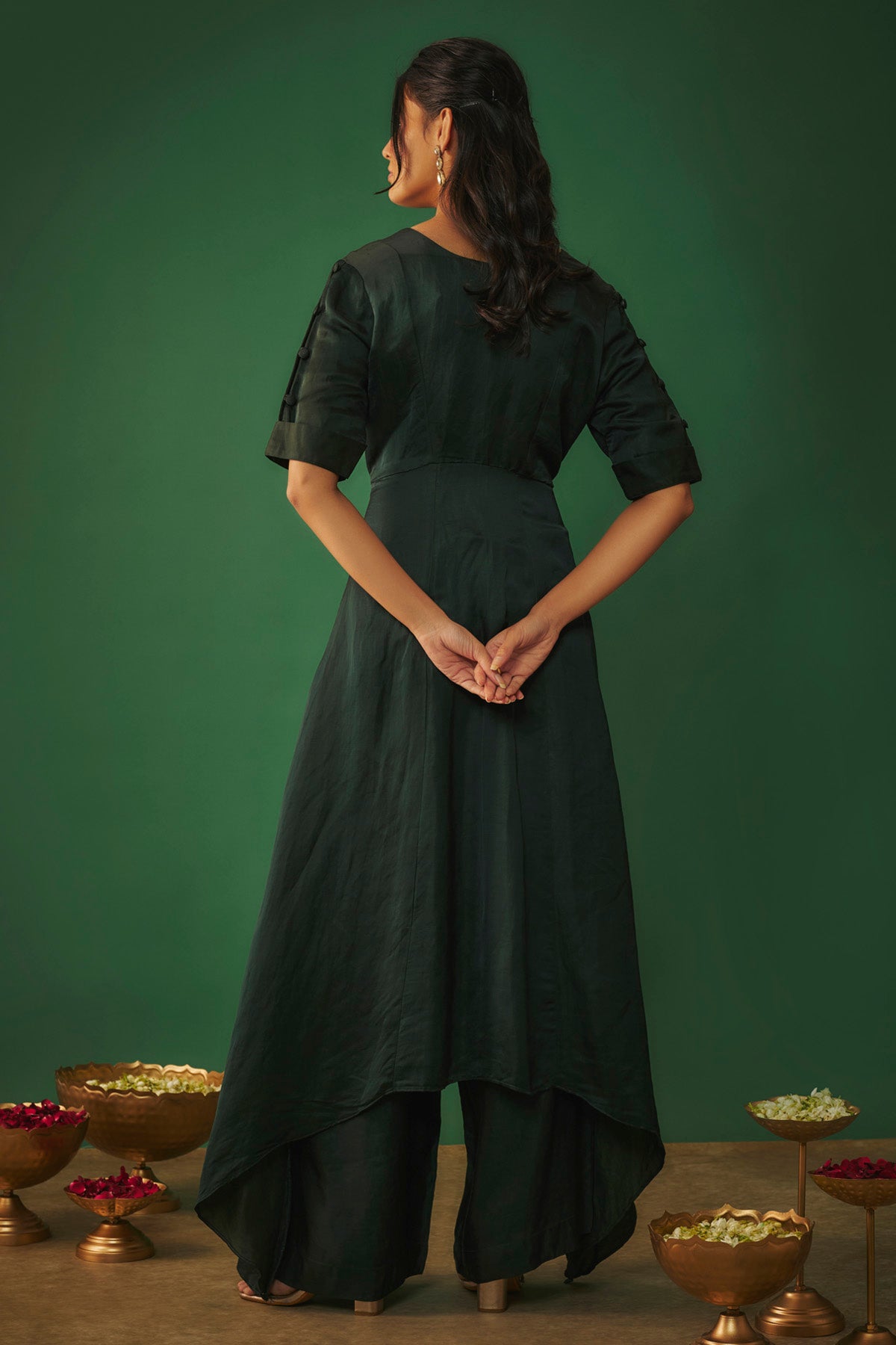 Mirror Emerald Green Kurta Set