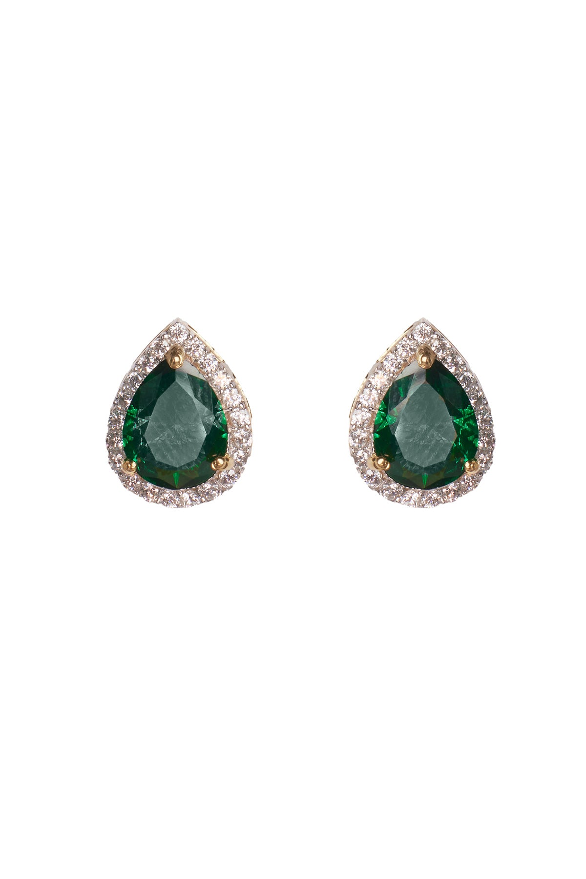 Green Faux Emerald Pendant Set