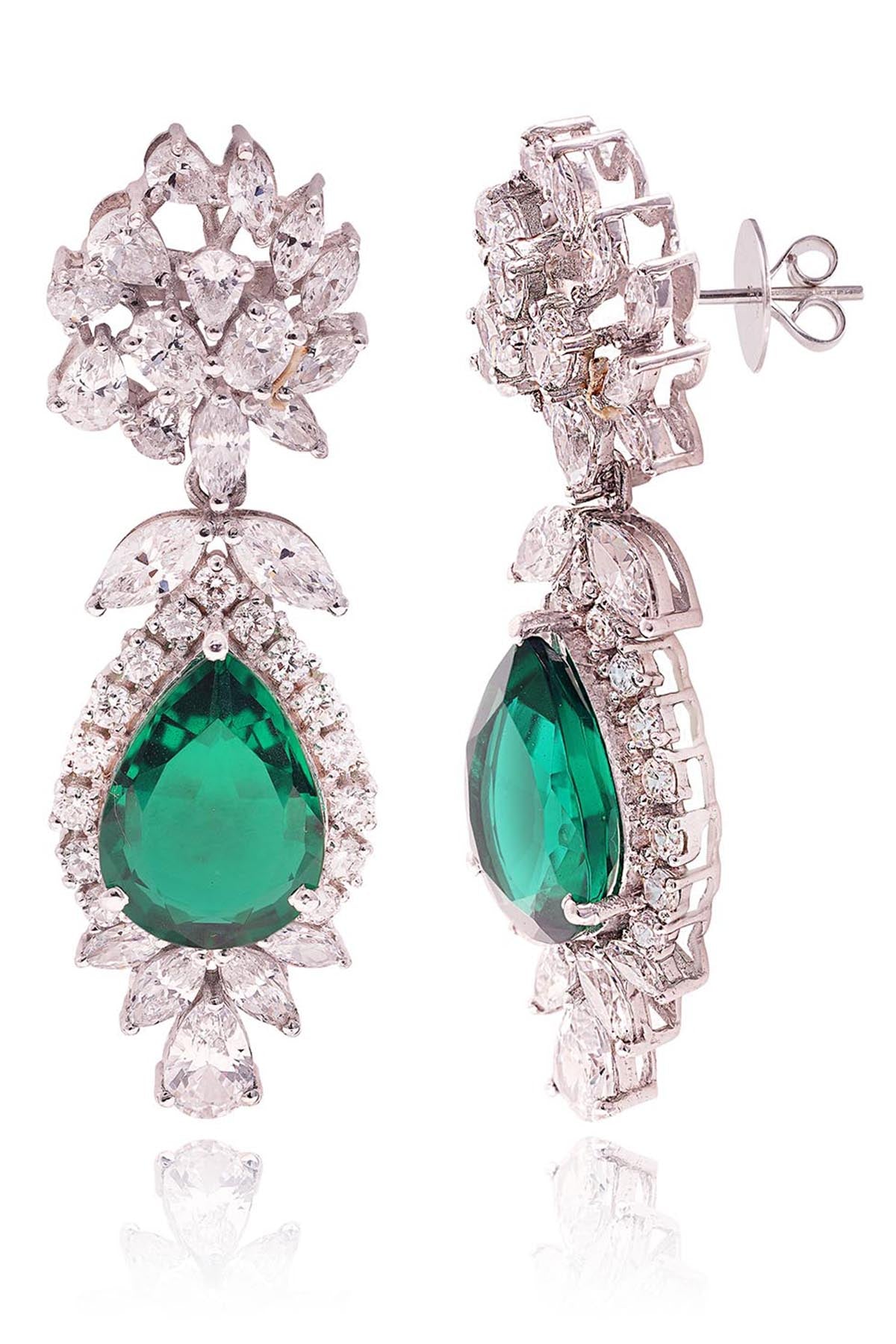 Green Imperial Dangler Earrings