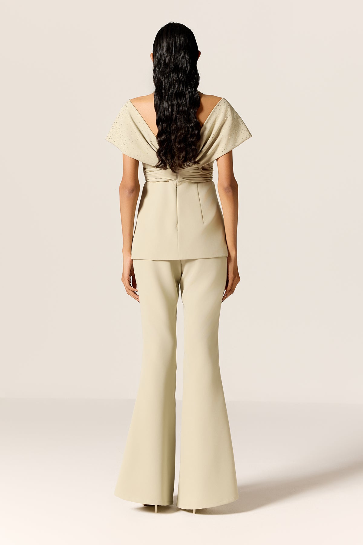 Green Off-Shoulder Co-ord Set