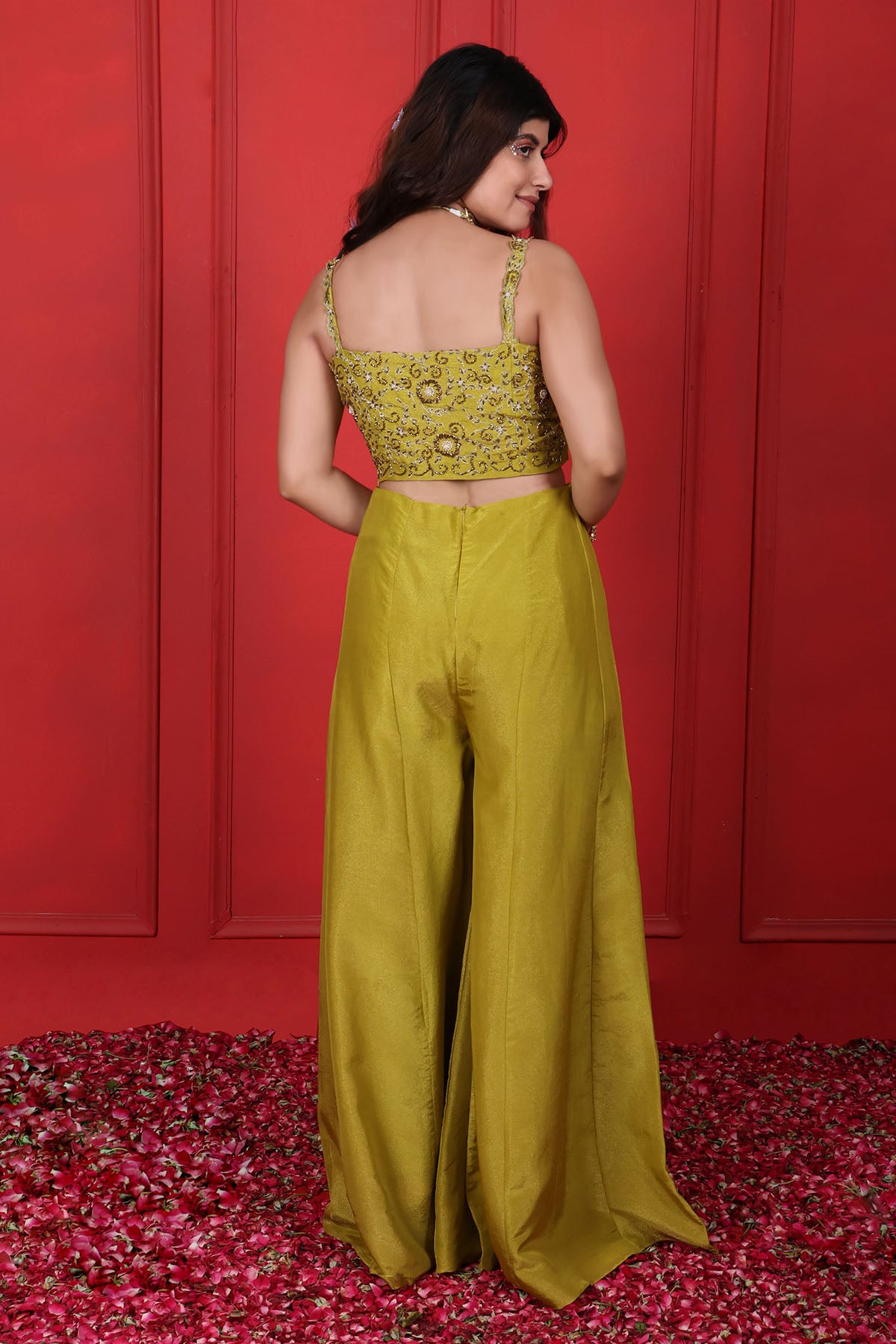 Green Pearl Work Top & Pants