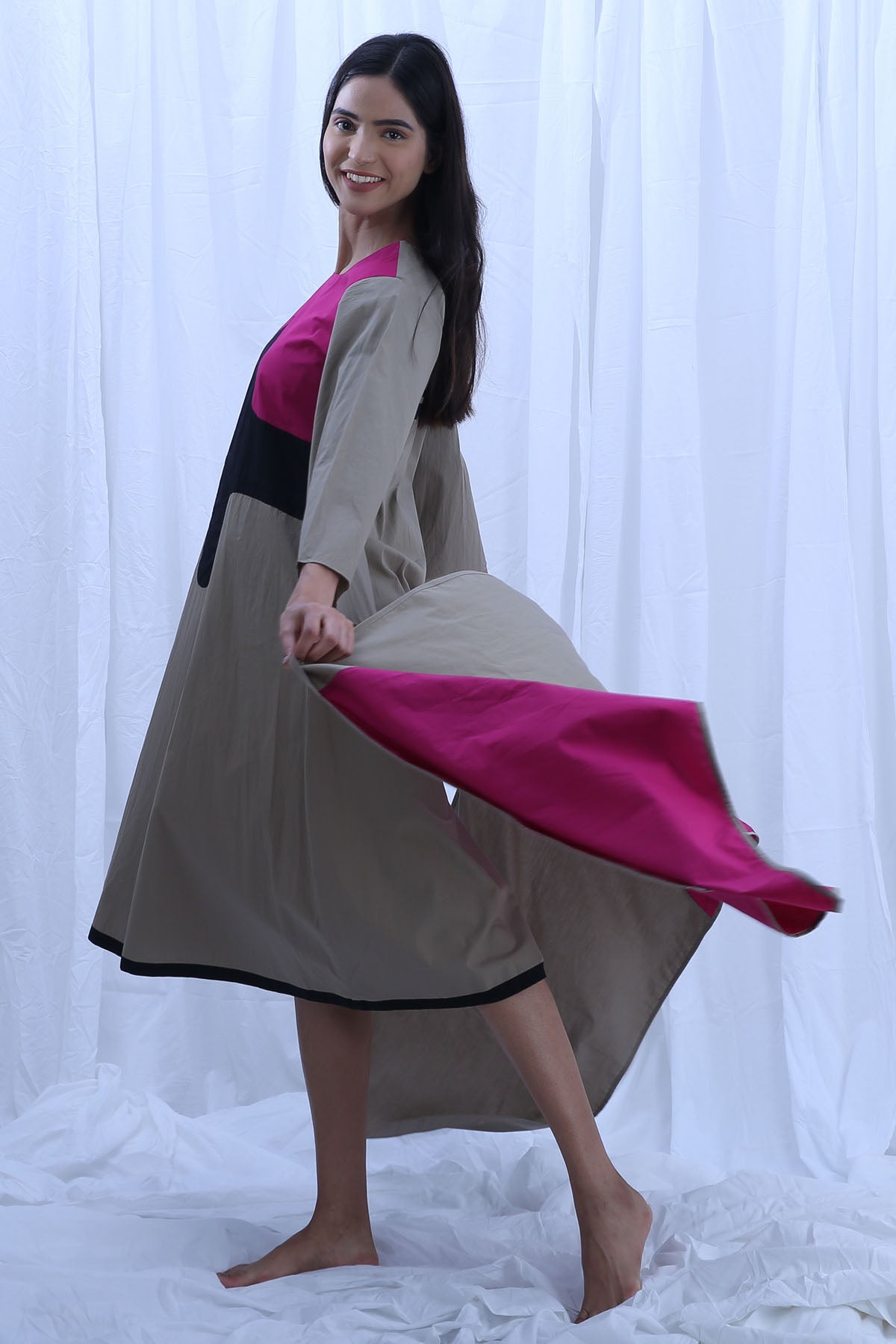 Green Poplin Cotton Kurta Set