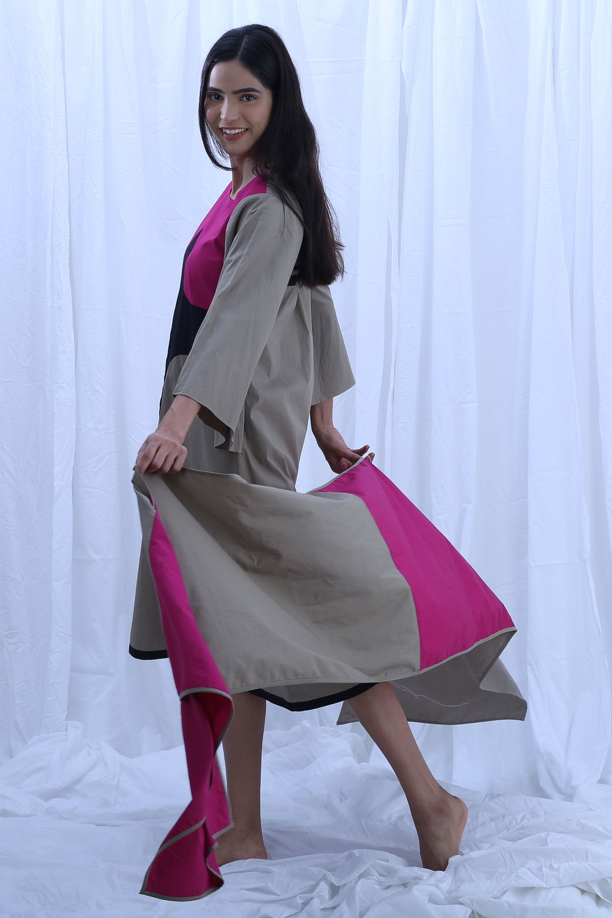 Green Poplin Cotton Kurta Set