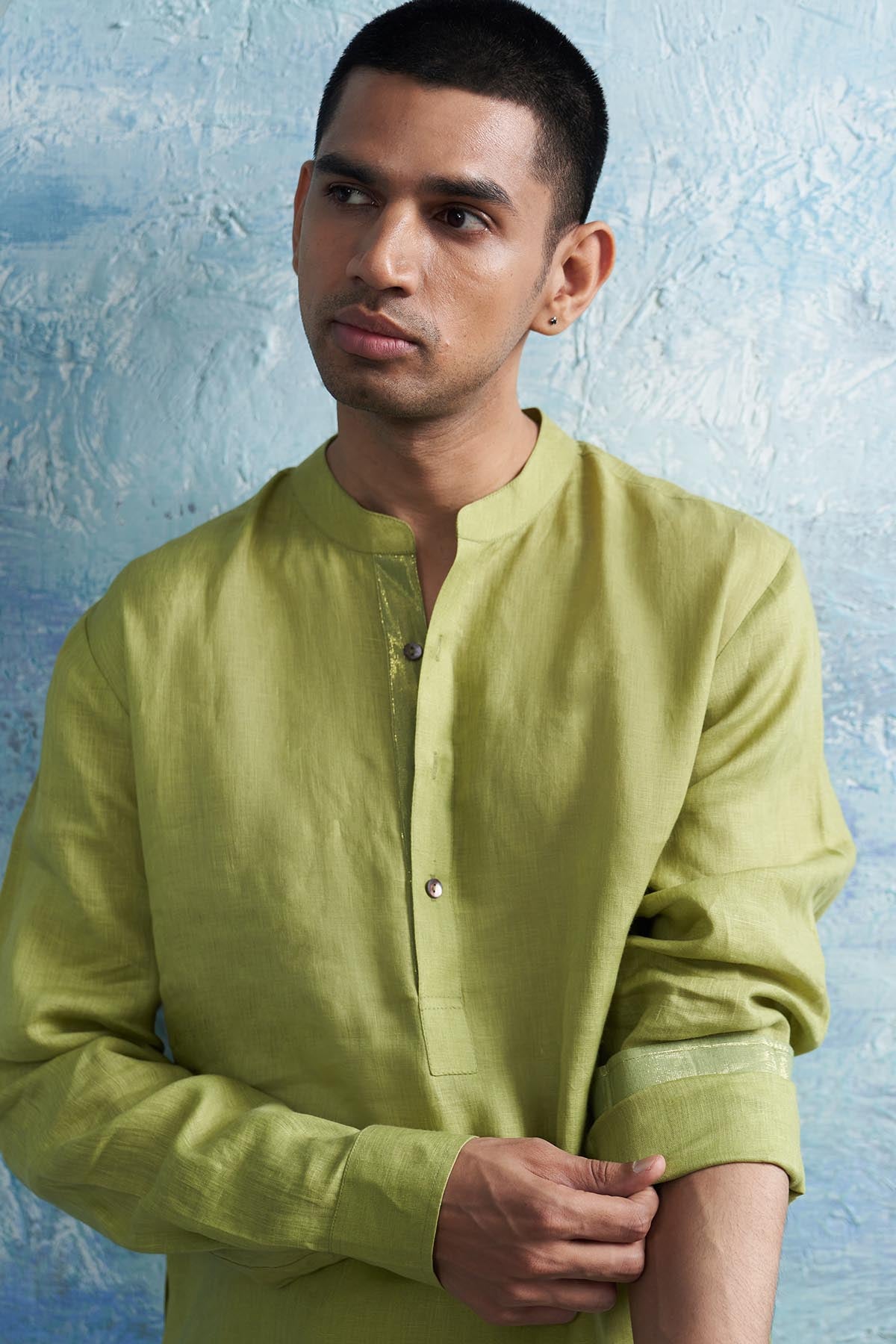 Green Straight Kurta & Pants