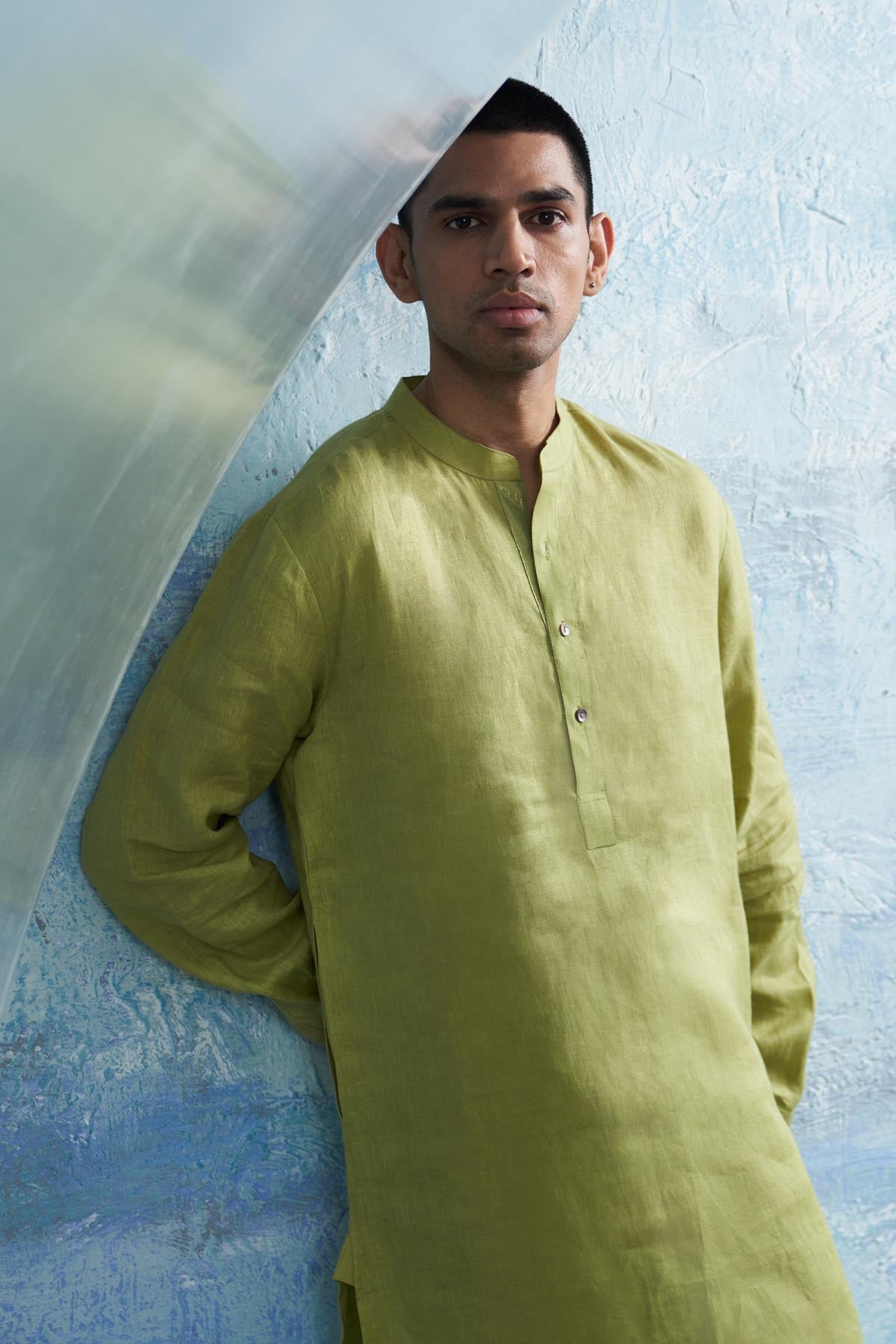 Green Straight Kurta & Pants