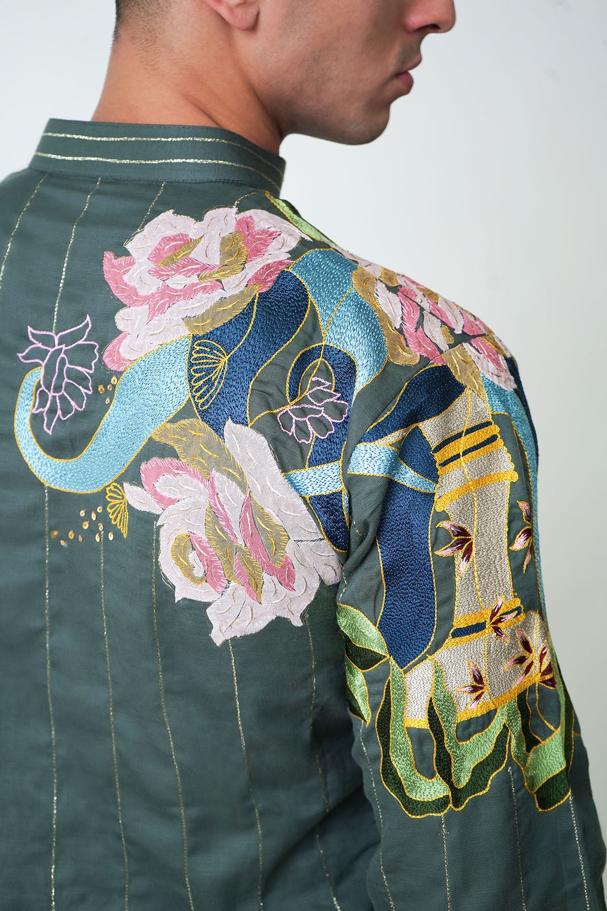 Green Tencel Kurta And Pants