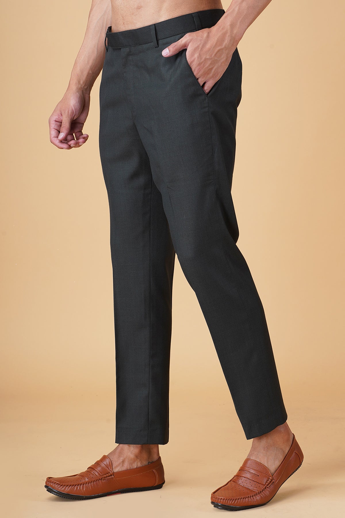 Green Terry Rayon Bandhgala Set