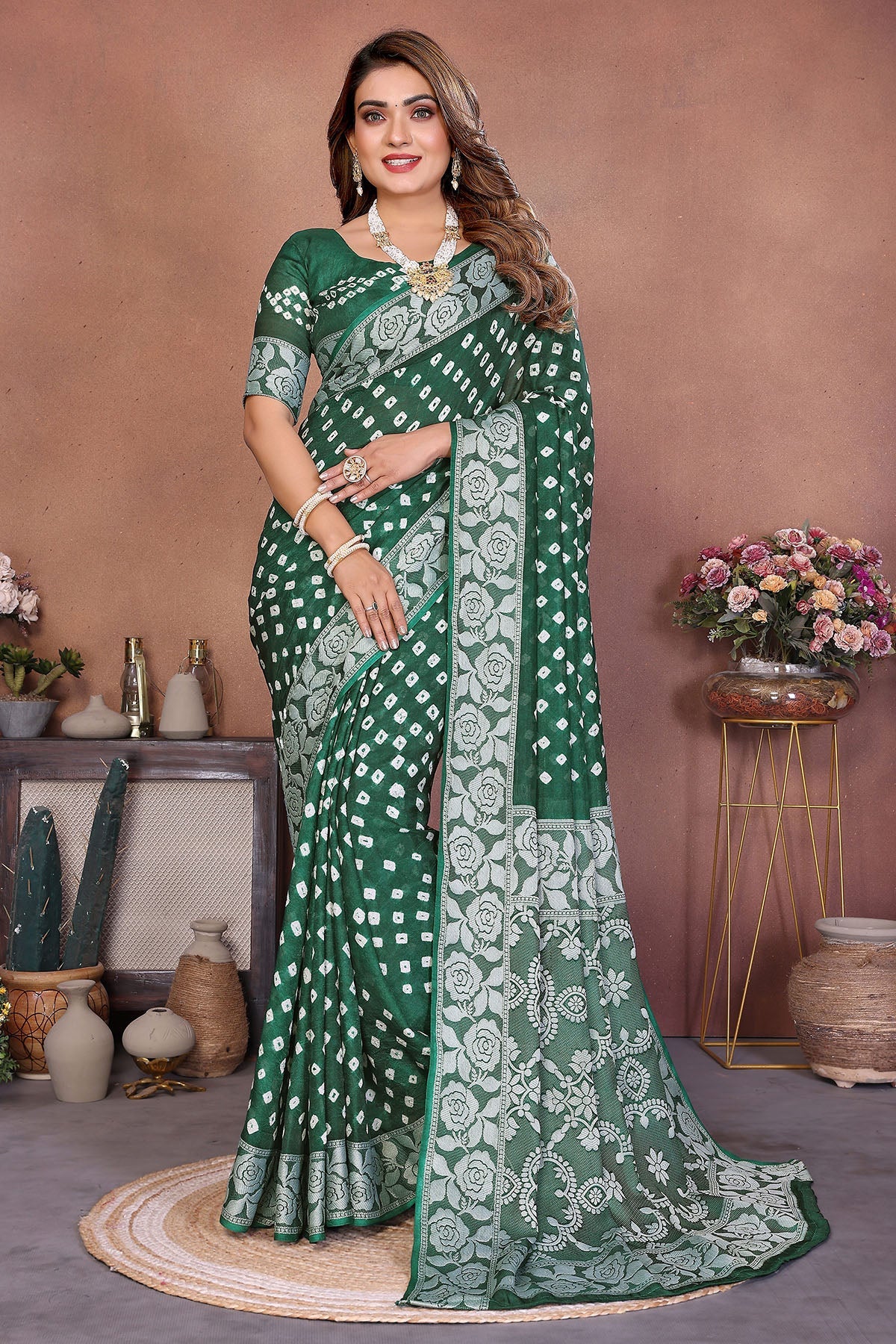 Buy Green Viscose Silk Fancy Saree for women by Aastha Fashion online available at scrollnshops