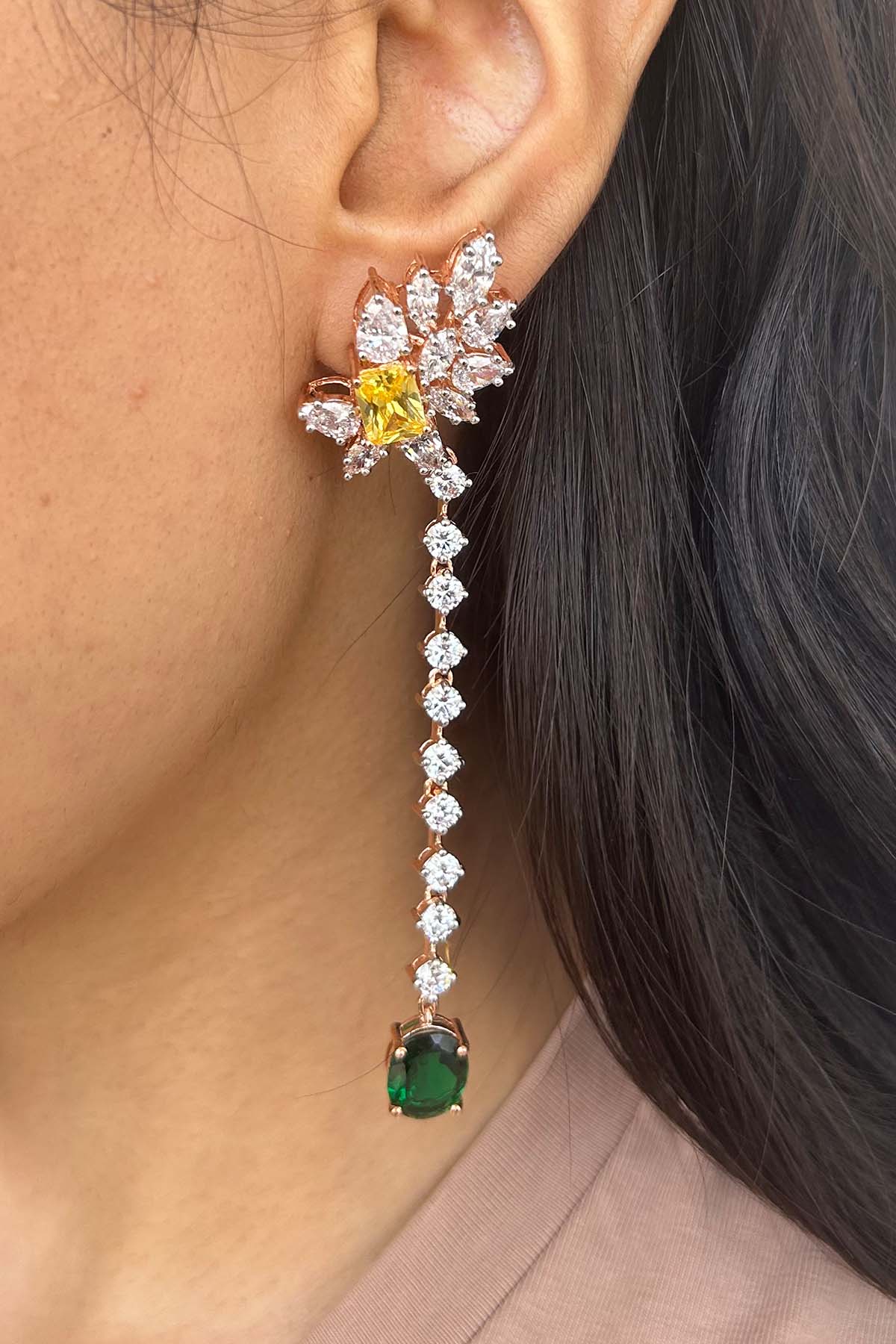 Green & Yellow Fete Earrings