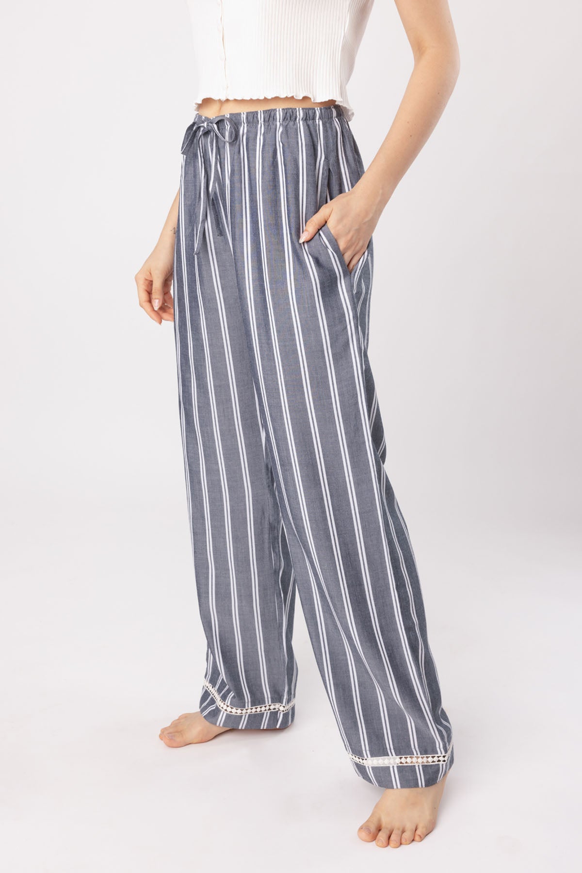 Grey Stripe Pyjama