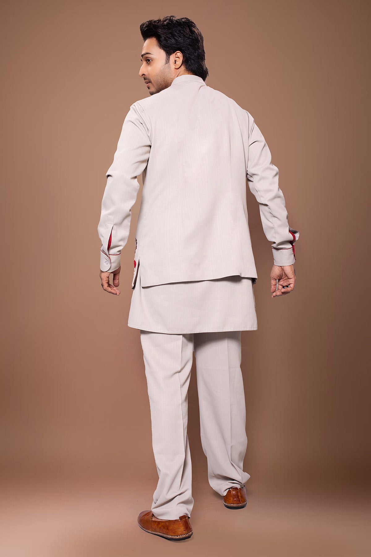 Grey Mallia Cotton Bundi Set