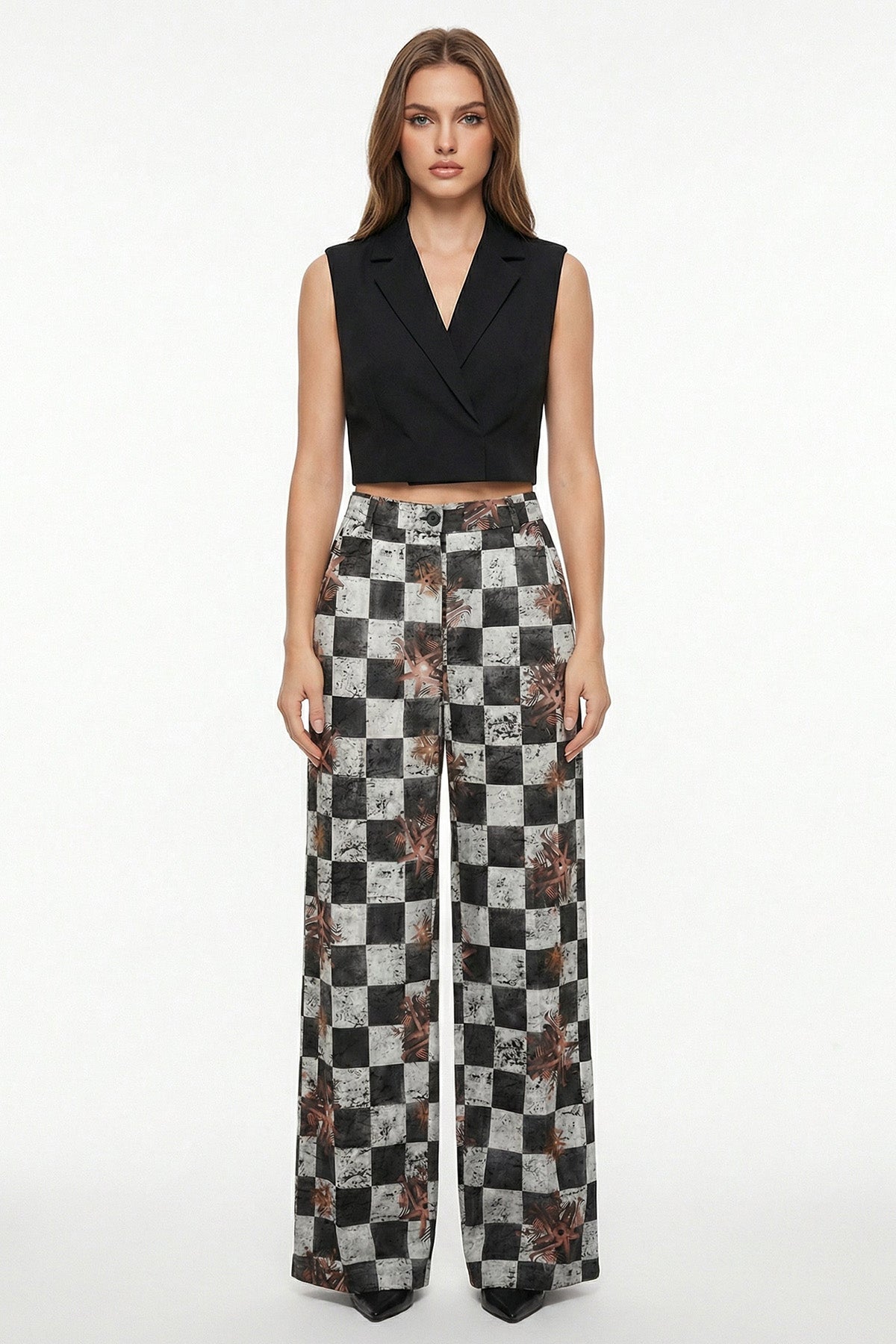 Buy Grey Satin Wide Trouser Pant for women by Tezhhomayaa online available at scrollnshops