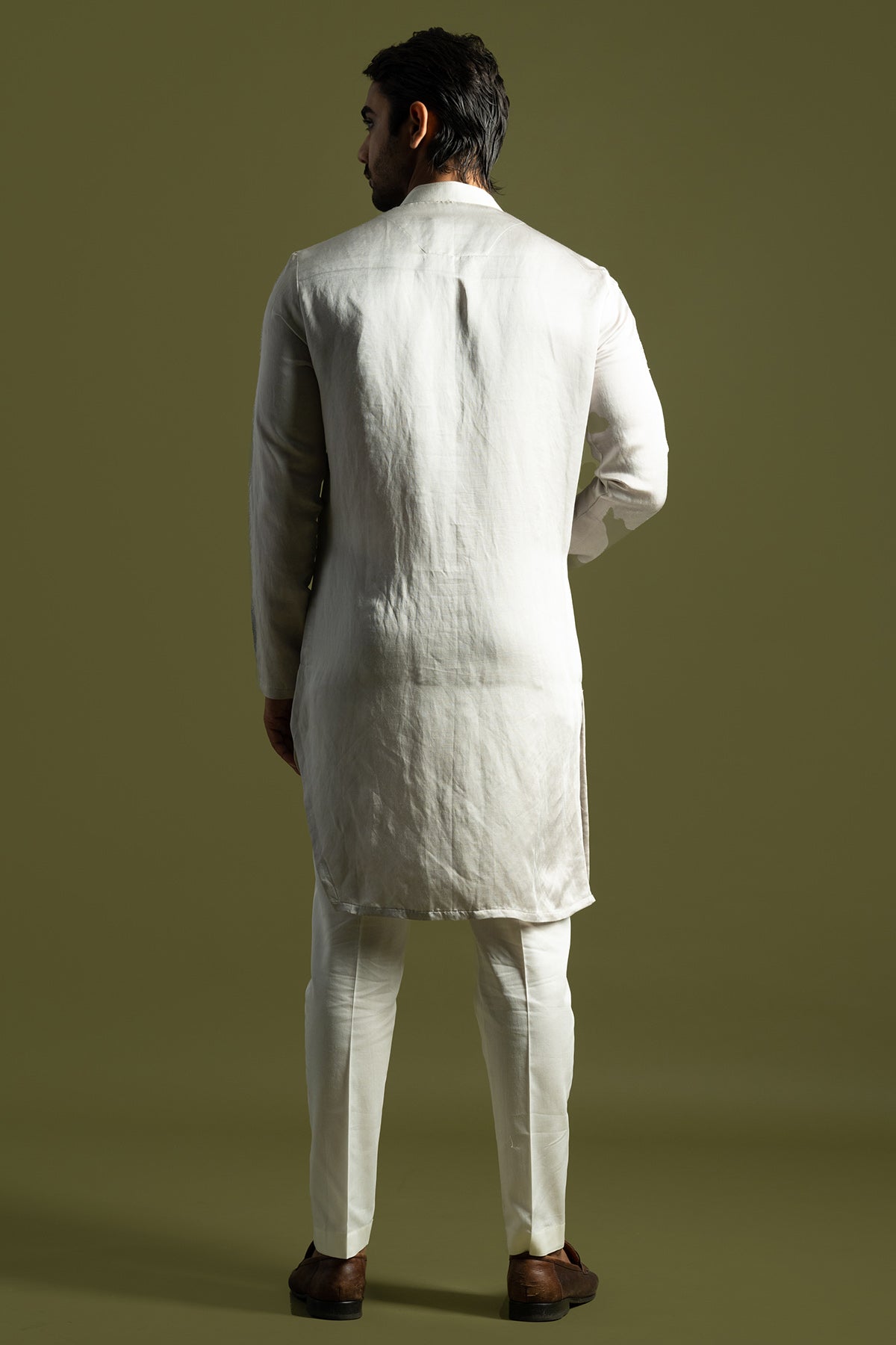 Grey Triple Layered Kurta Set