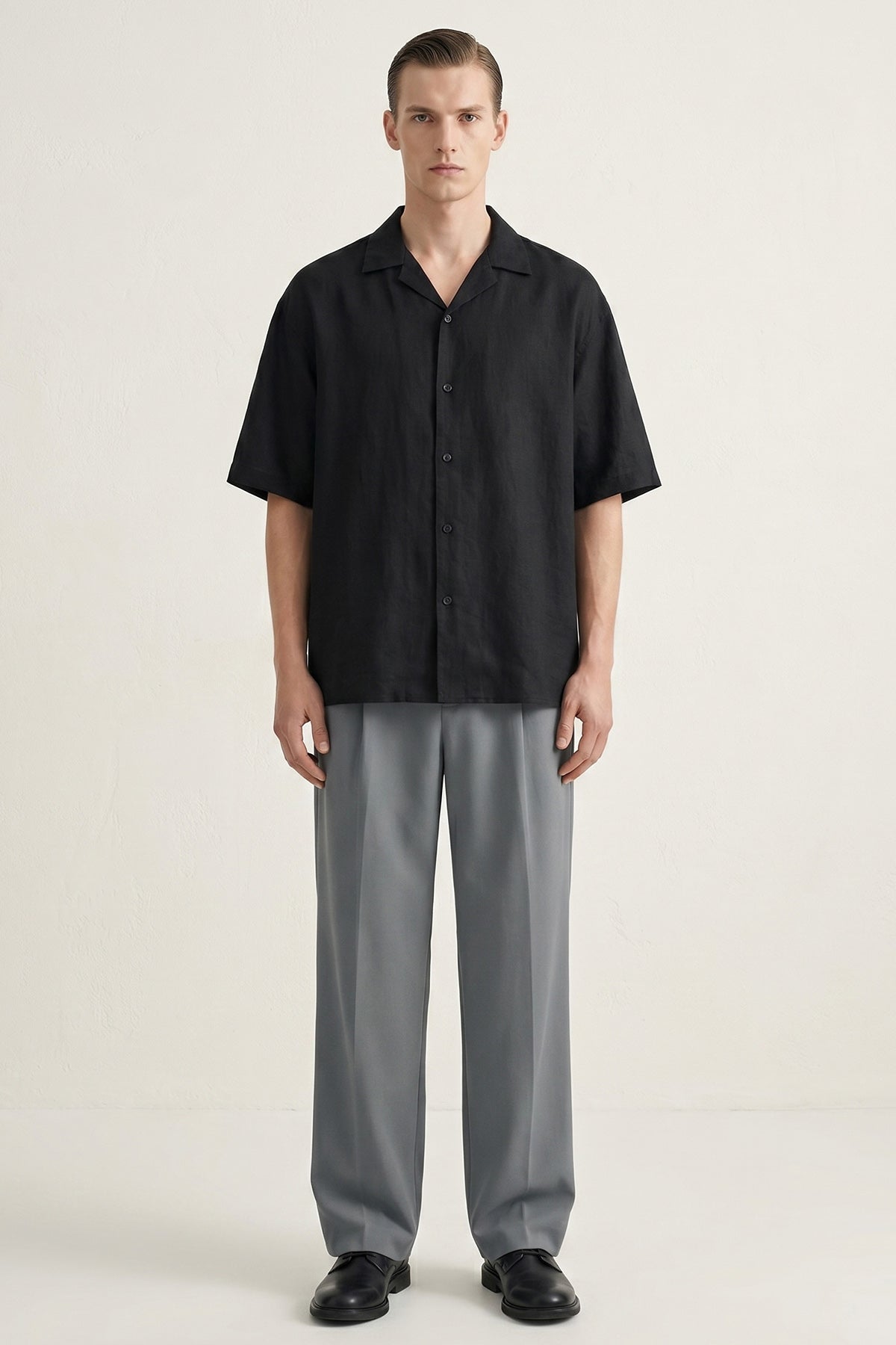 Buy Grey Viscose Lycra Wide Pants for men by Tezhhomayaa online available at scrollnshops