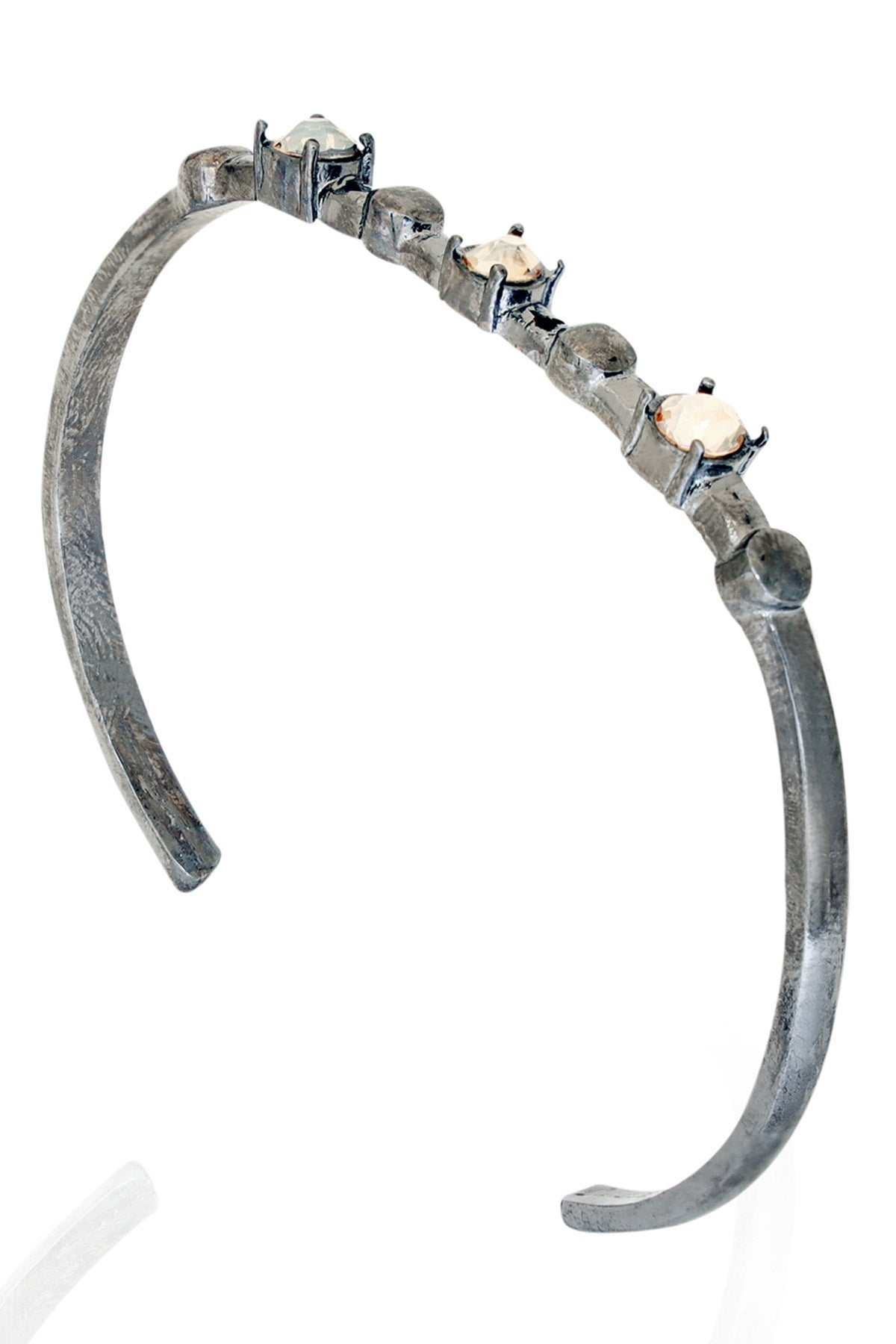 Gunmetal Swarovski Crystal Kada