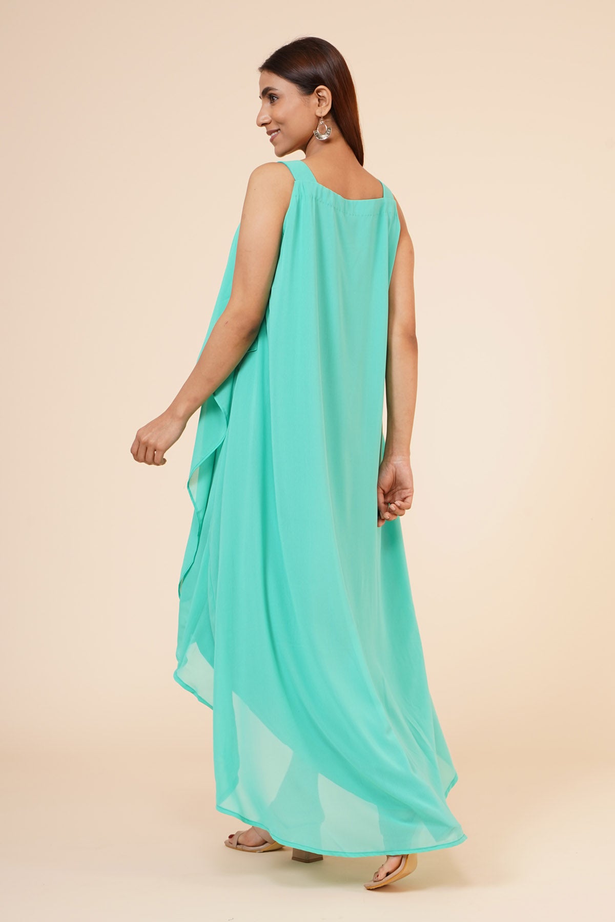 Halter Neck Ruffle Dress