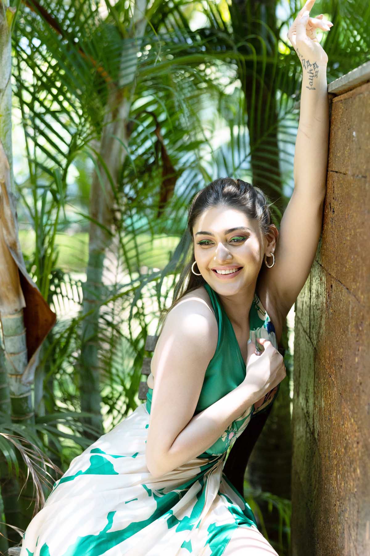 Halter Neck Satin Dress