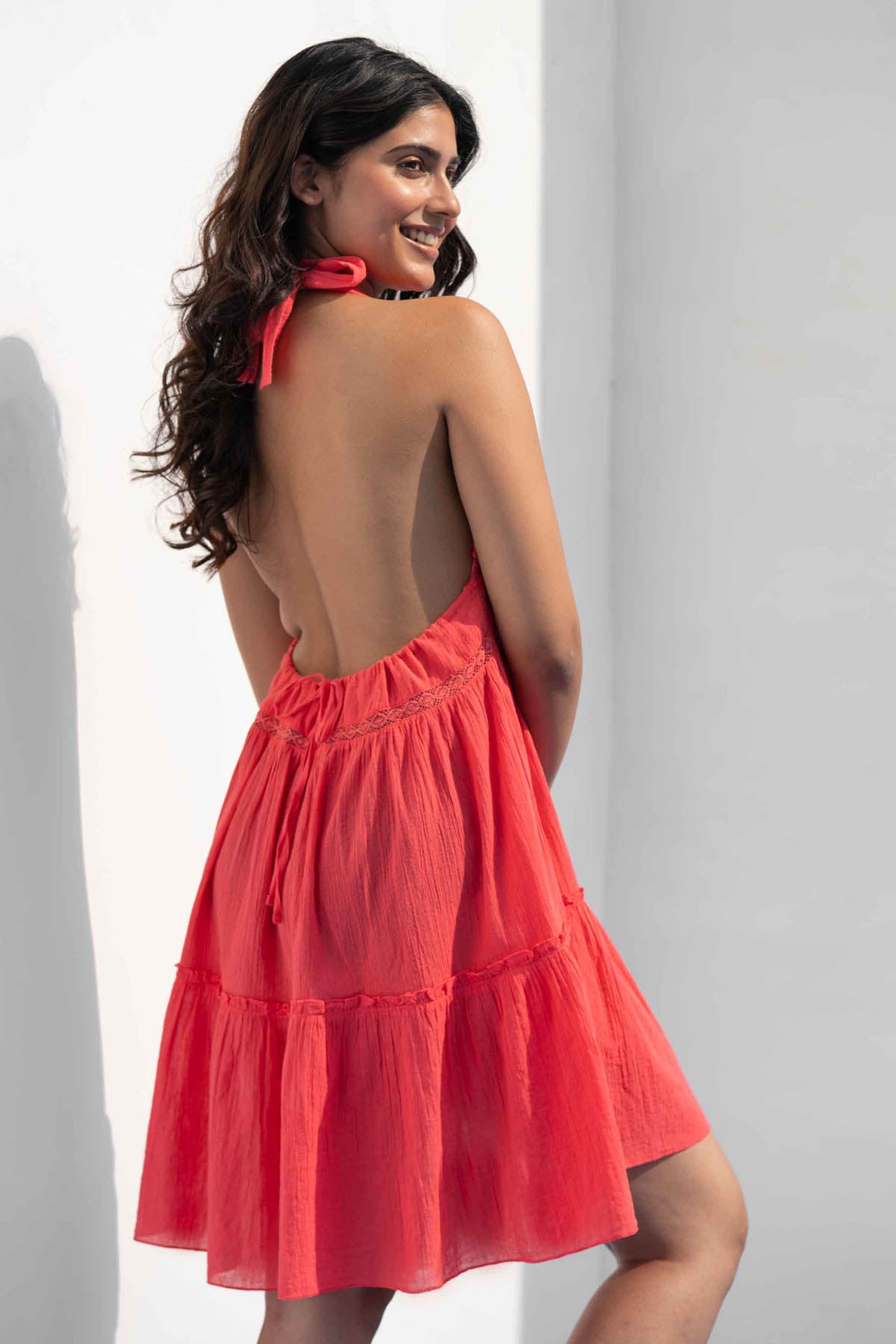 Halter Neck Short Dress