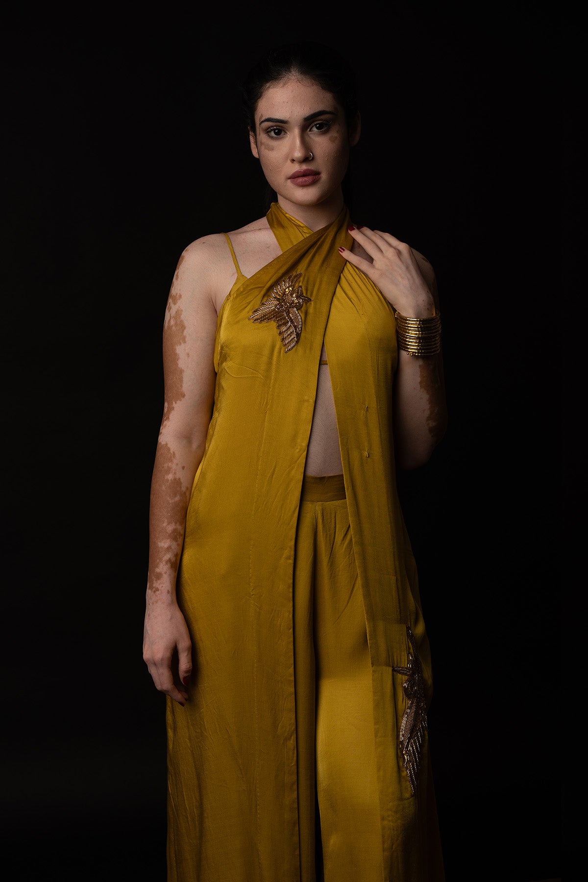 Halter Neck Indo-Western Set