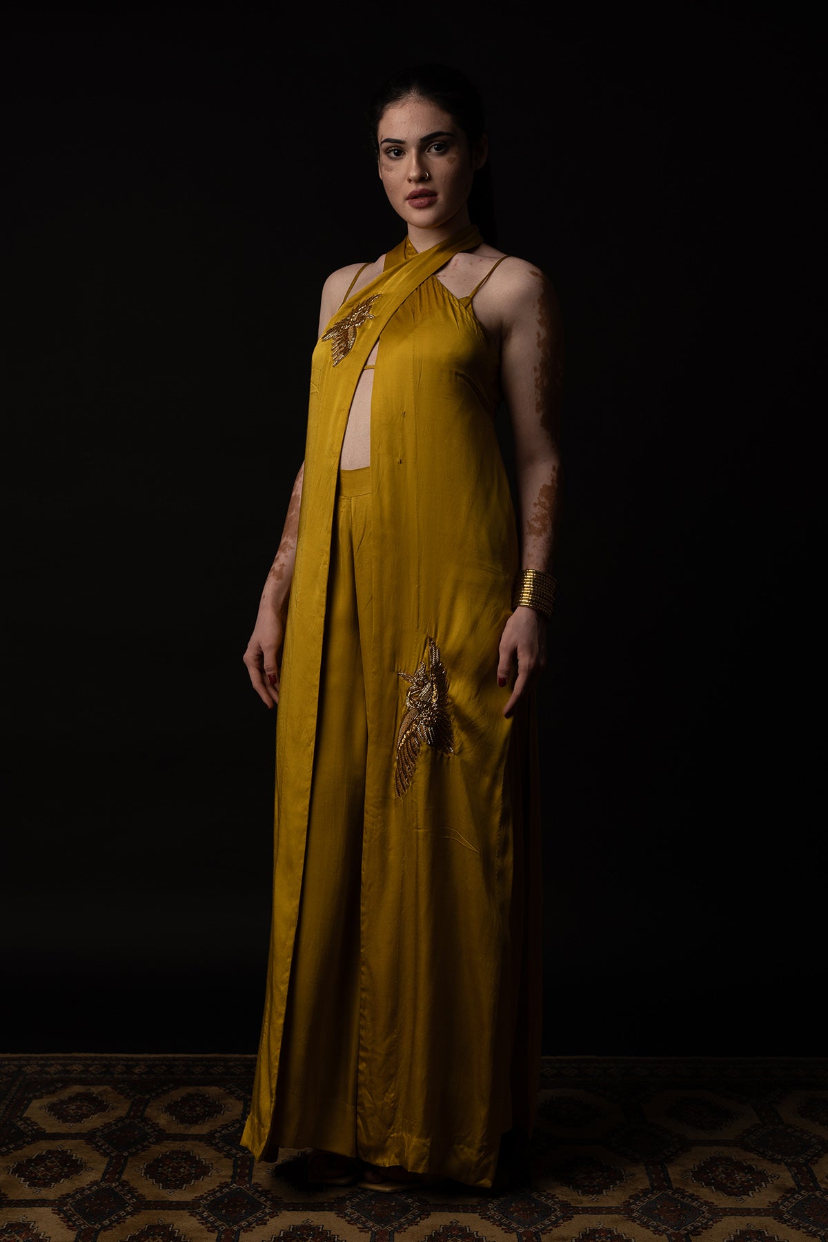 Halter Neck Indo-Western Set