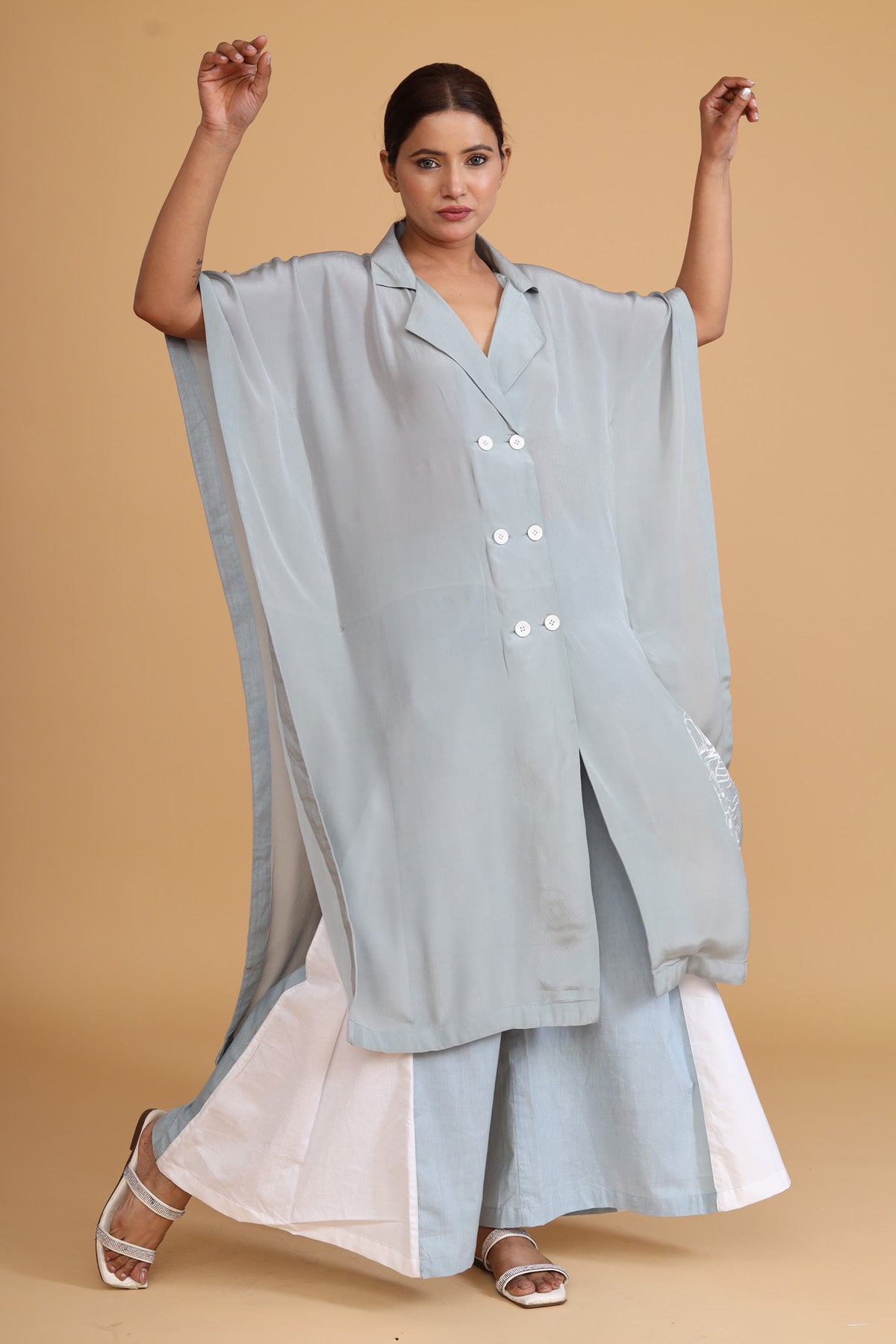 Hand Painted Buttoned Kaftan